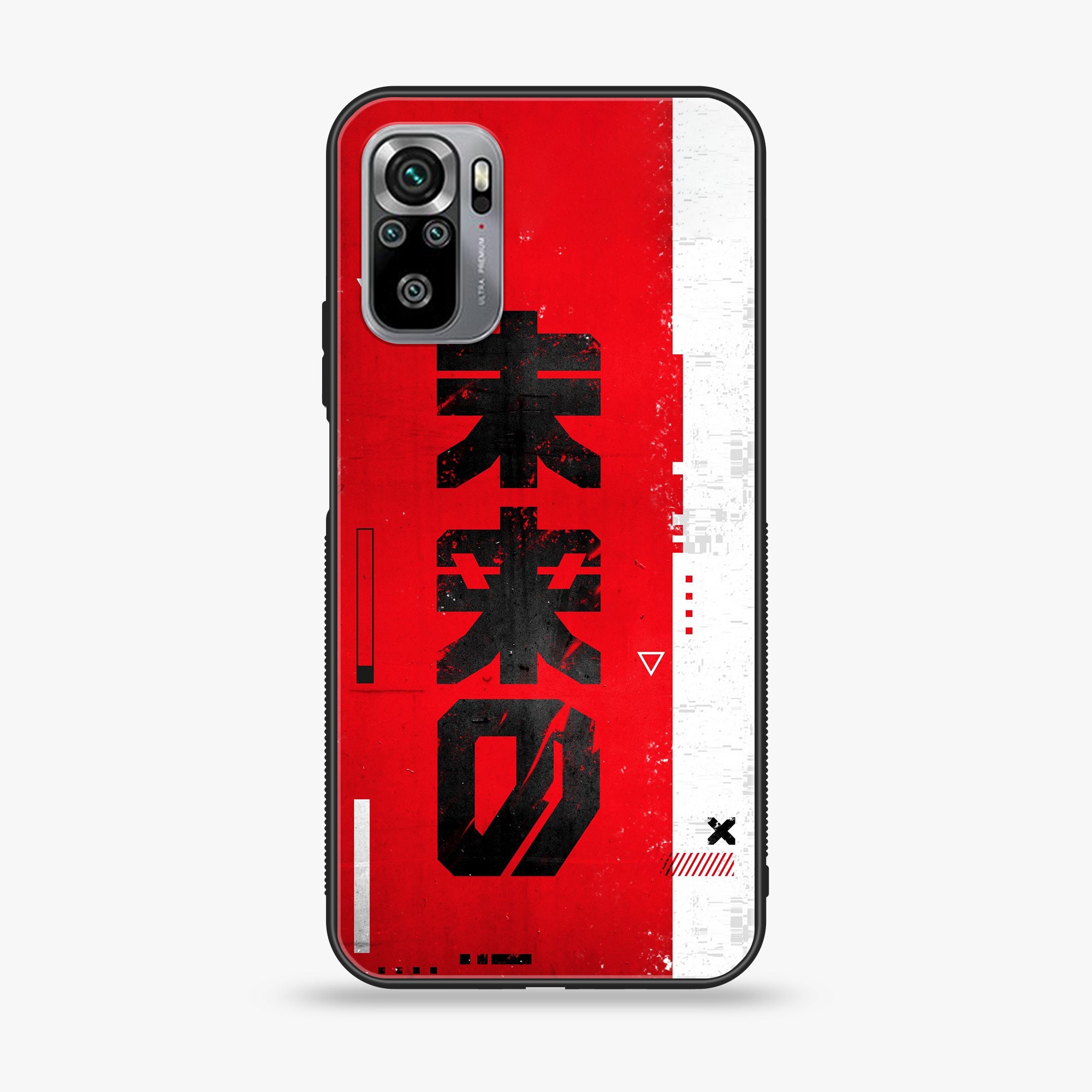 Xiaomi Redmi Note 10S- Cybernetic Warrior Series - Premium Printed Glass soft Bumper shock Proof Case