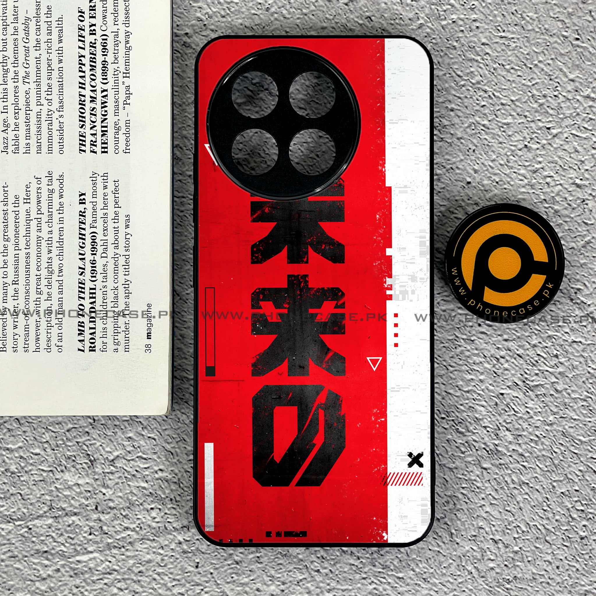 OnePlus 13R - Cybernetic Warrior Series - Premium Printed Glass soft Bumper shock Proof Case