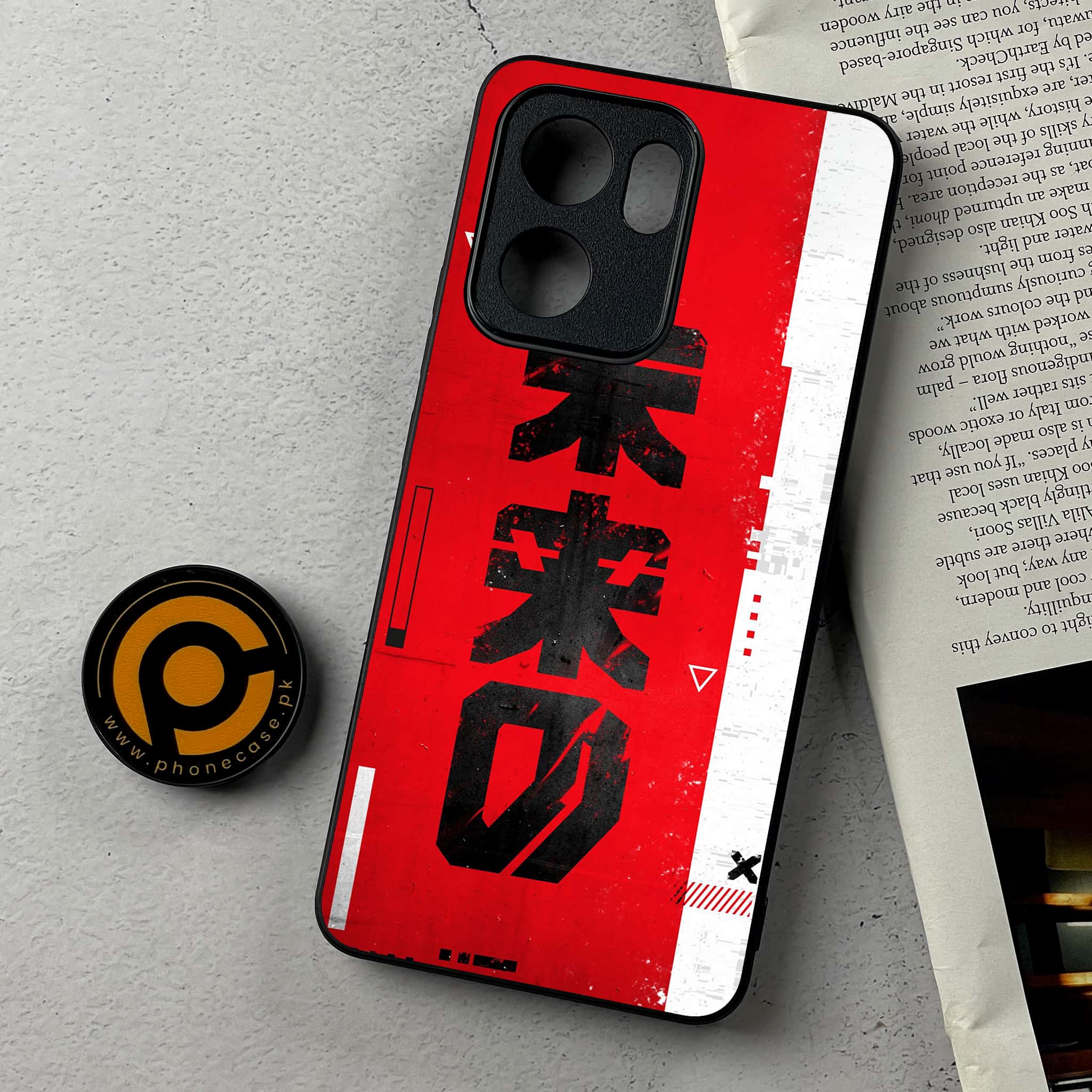 Oppo Reno 13F - Cybernetic Warrior Series - Premium Metal Printed Soft Bumper Shockproof Case