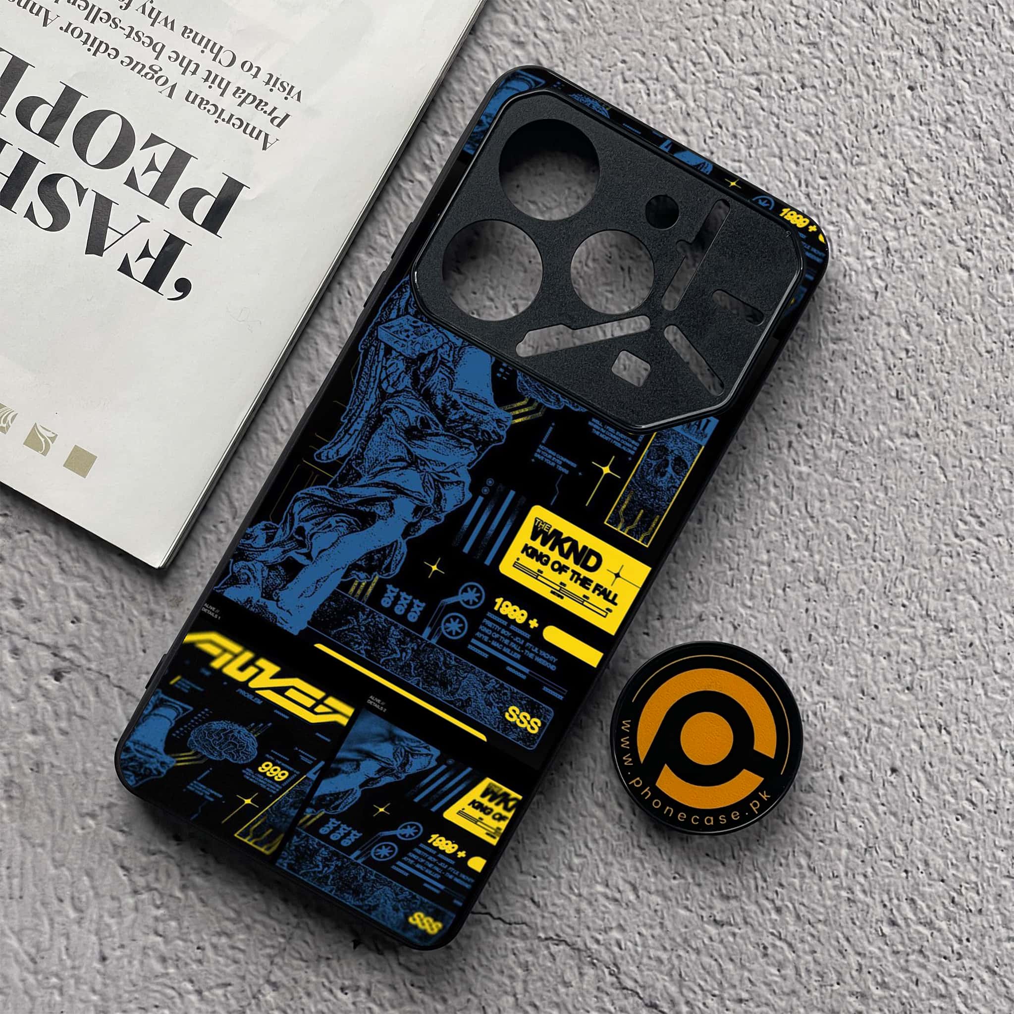 Tecno Pova 6 Neo - Cybernetic Warrior Series - Premium Metal  Printed soft Bumper shock Proof Case