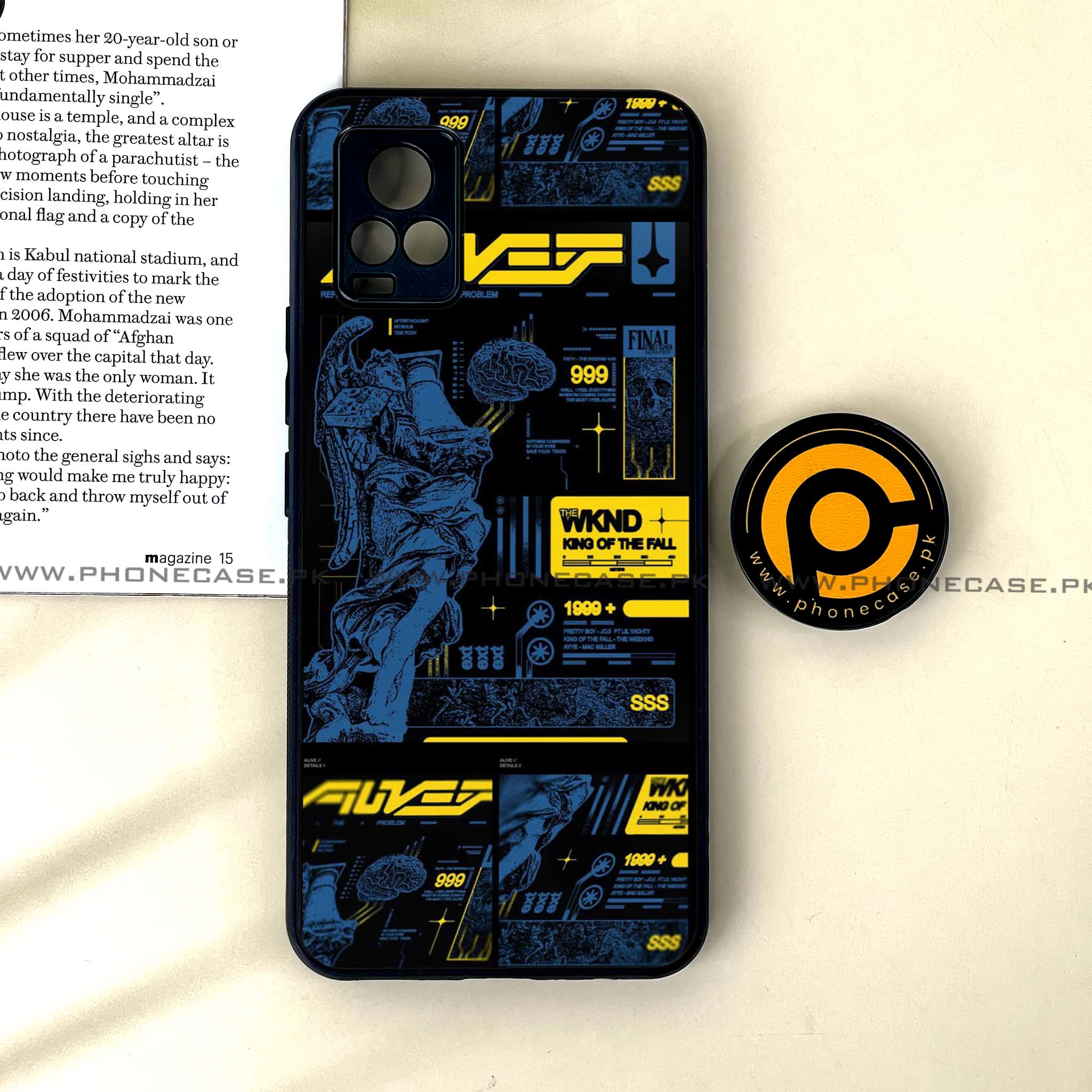 Vivo V20 - Cybernetic Warrior Series - Premium Printed Glass soft Bumper shock Proof Case
