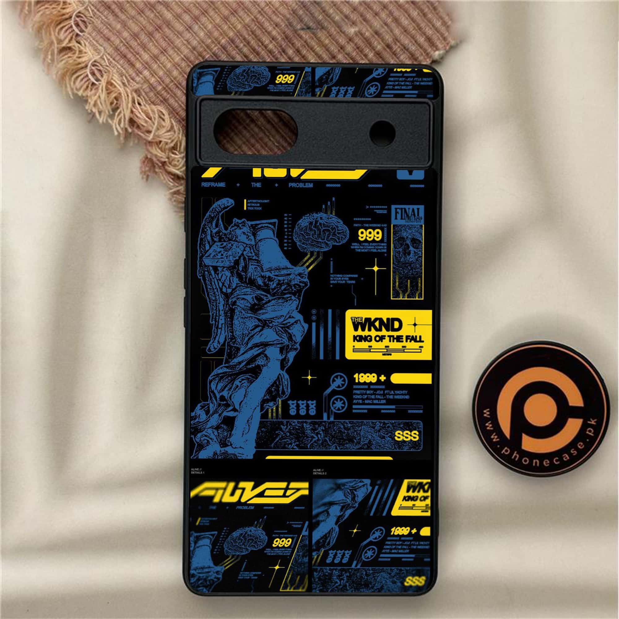 Google Pixel 6A - Cybernetic Warrior Series - Premium Metal Printed soft Bumper Shock Proof Case