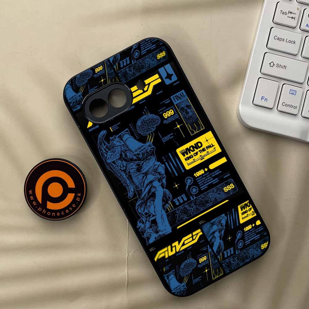 Google Pixel 9a - Cybernetic Warrior Series - Premium Metal Printed soft Bumper Shock Proof Case