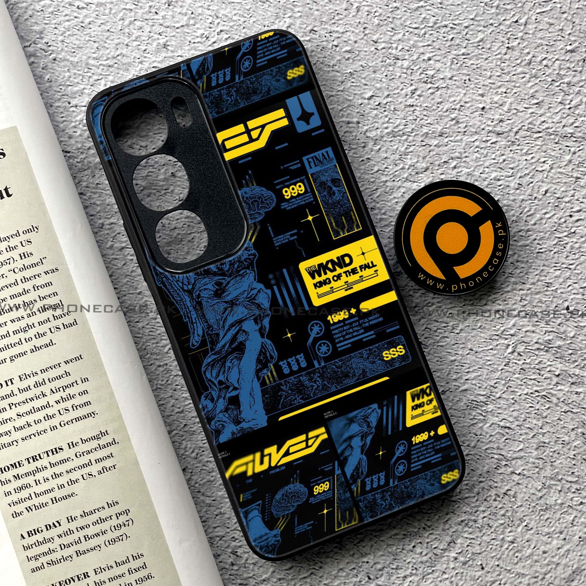 Vivo Y19s Pro - Cybernetic Warrior Series - Premium Metal Printed soft Bumper shock Proof Case