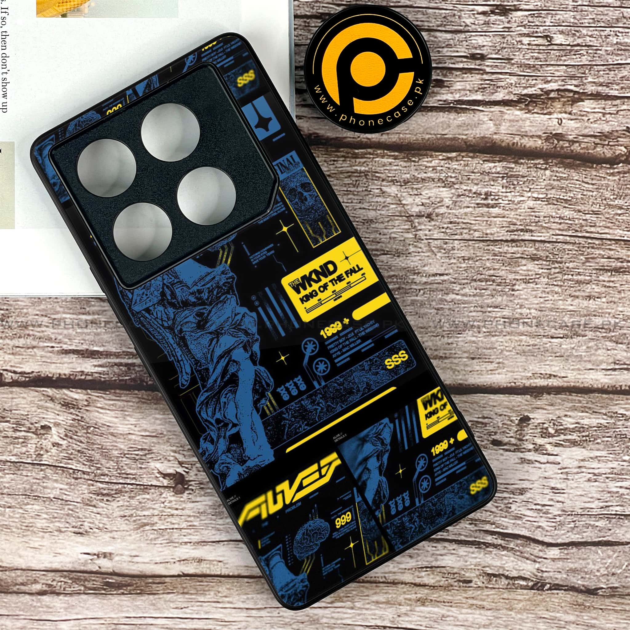 Infinix GT 20 Pro - Cybernetic Warrior Series - Premium Printed Glass soft Bumper shock Proof Case