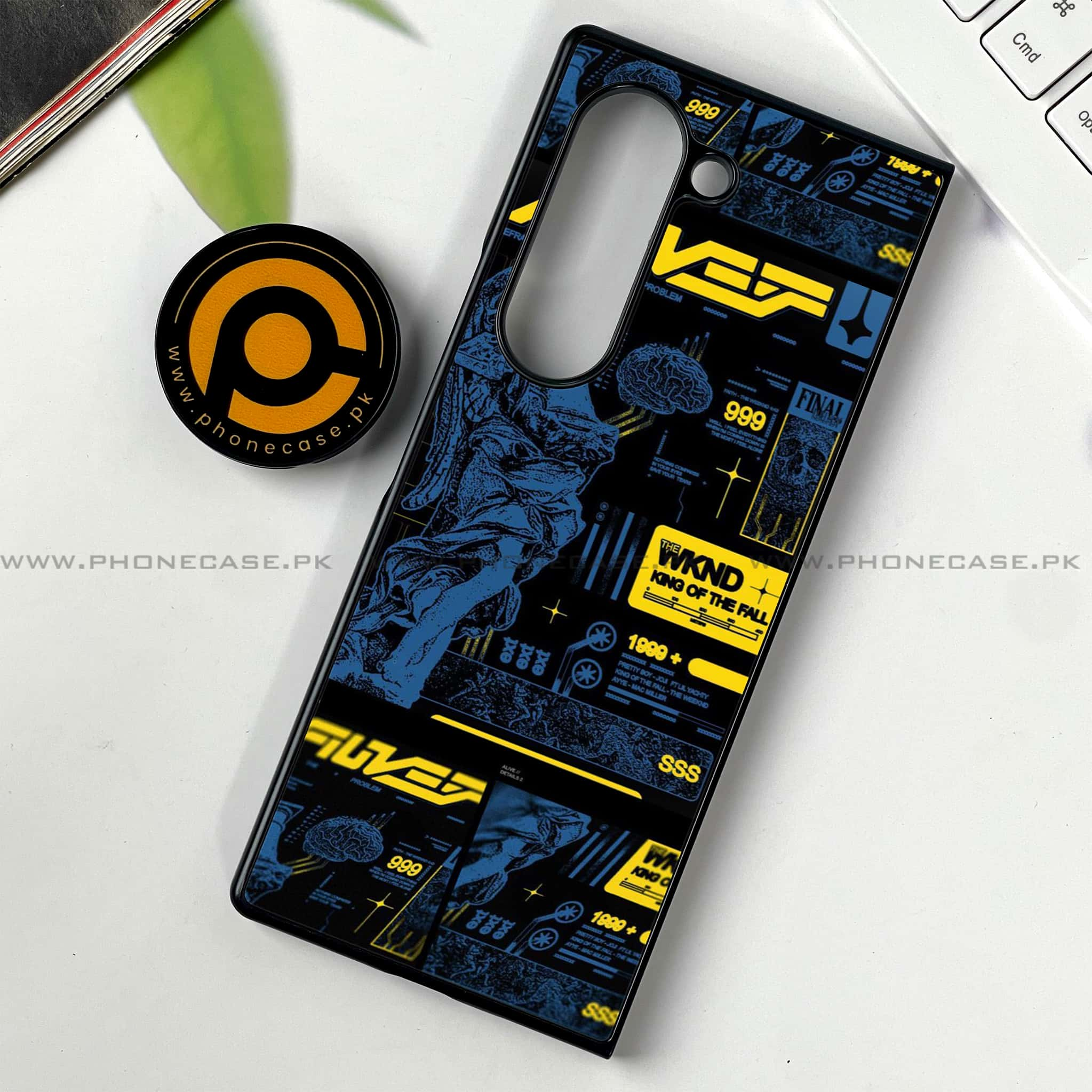 Samsung Galaxy Z Fold 6 - Cybernetic Warrior Series - Premium Printed Metal soft Bumper shock Proof Case