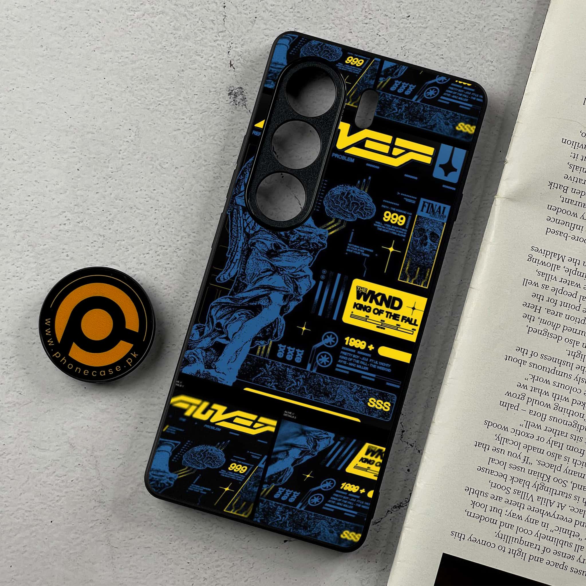Tecno Camon 40 - Cybernetic Warrior Series - Premium Metal Printed Soft Bumper Shockproof Case