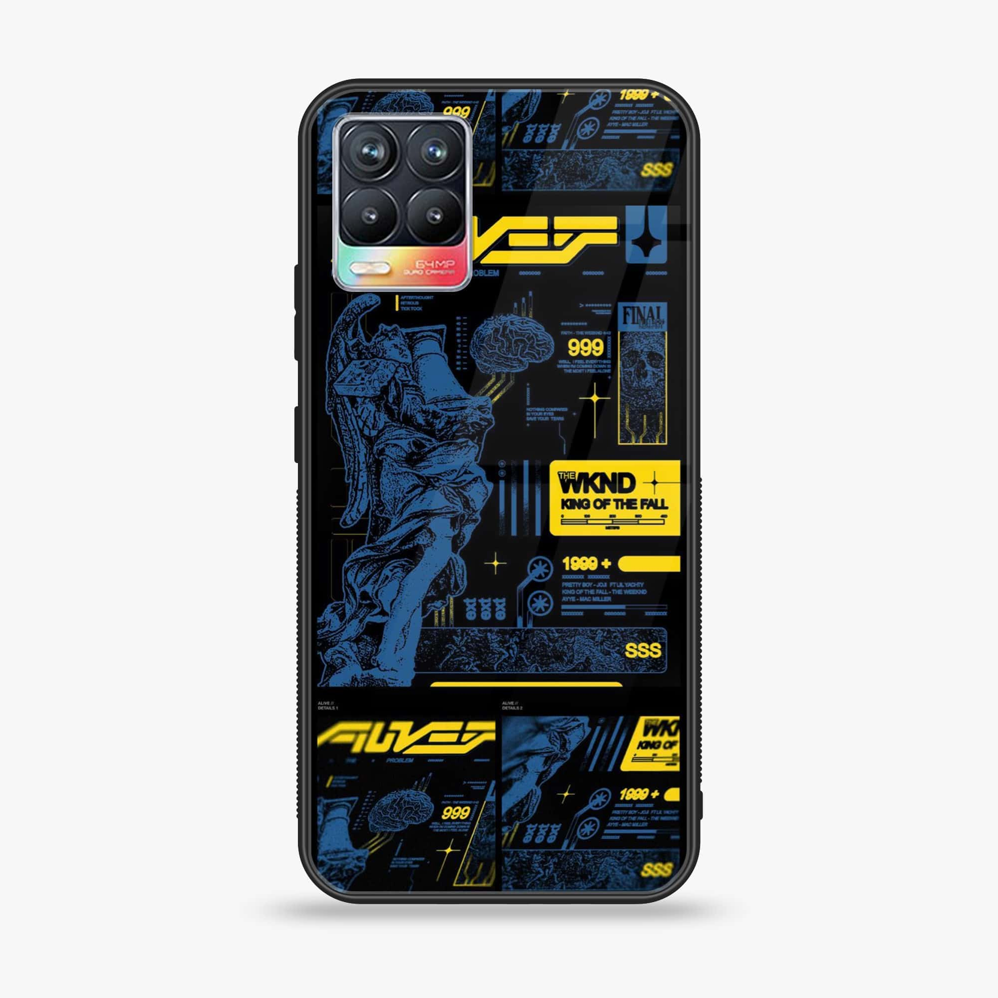 Realme 8 Pro - Cybernetic Warrior Series - Premium Printed Glass soft Bumper shock Proof Case