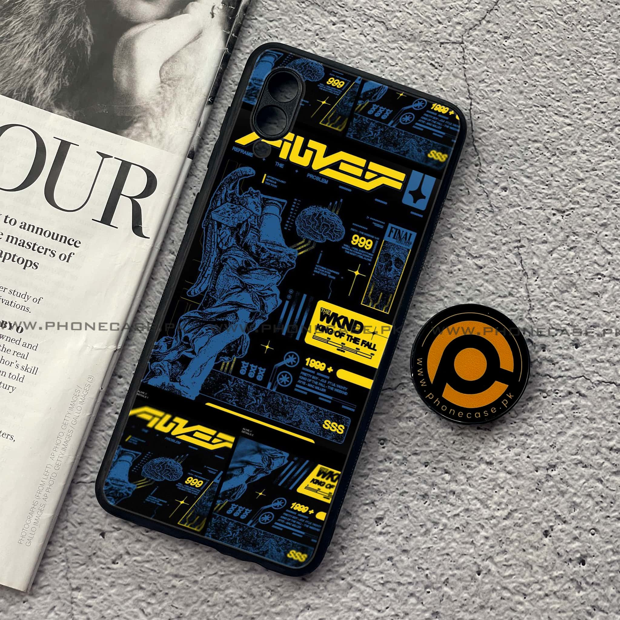 Samsung Galaxy A02 - Cybernetic Warrior Series - Premium Printed Metal soft Bumper shock Proof Case