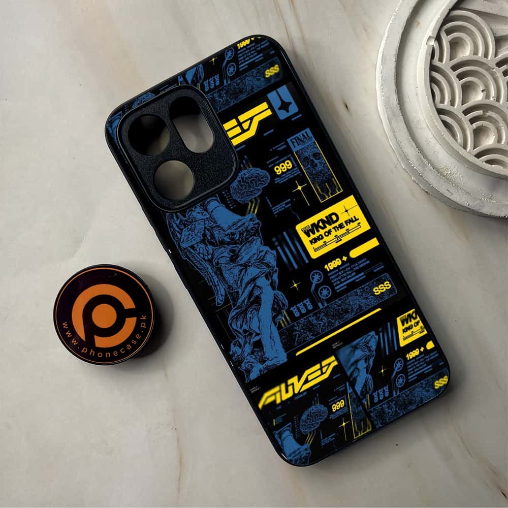 Oppo Reno 14F - Cybernetic Warrior Series - Premium Metal Printed Soft Bumper Shockproof Case