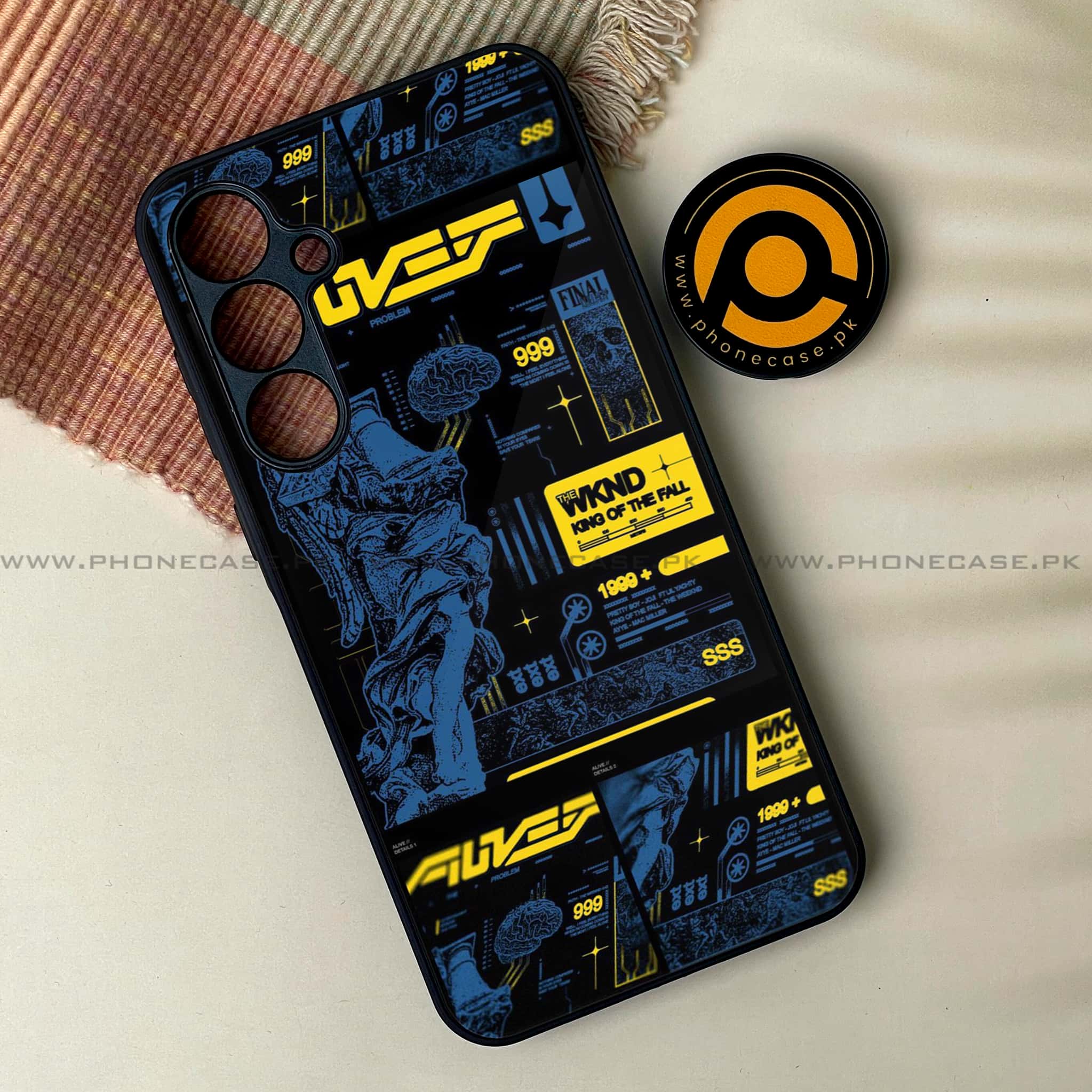 Samsung Galaxy A25 - Cybernetic Warrior Series - Premium Printed Glass soft Bumper shock Proof Case