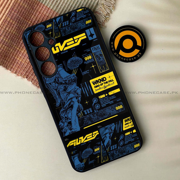 Samsung Galaxy S23 FE - Cybernetic Warrior Design 5 - Premium Metal Printed soft Bumper shock Proof Case CS-27684