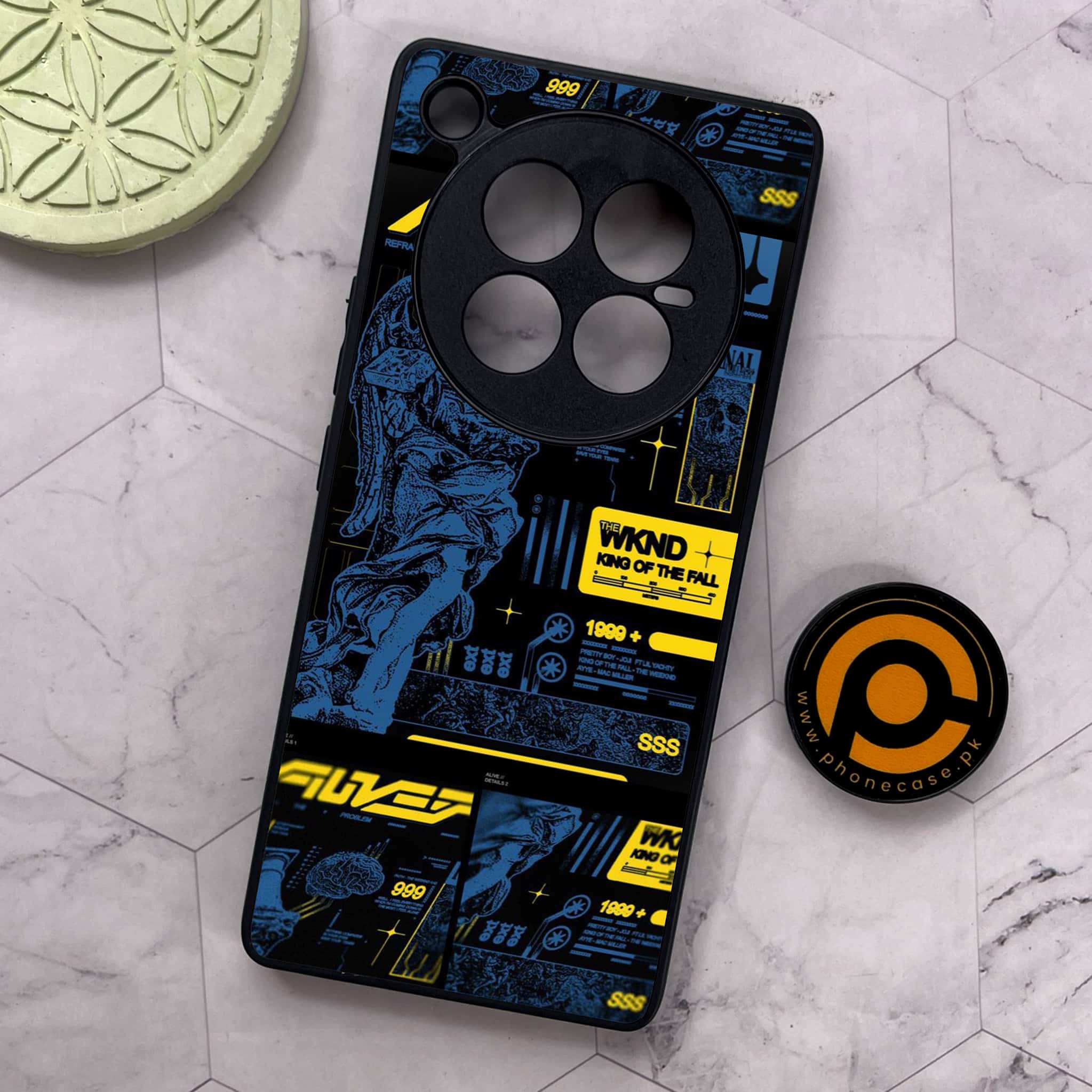Infinix Zero 40 5G - Cybernetic Warrior Series - Premium Metal Printed soft Bumper shock Proof Case