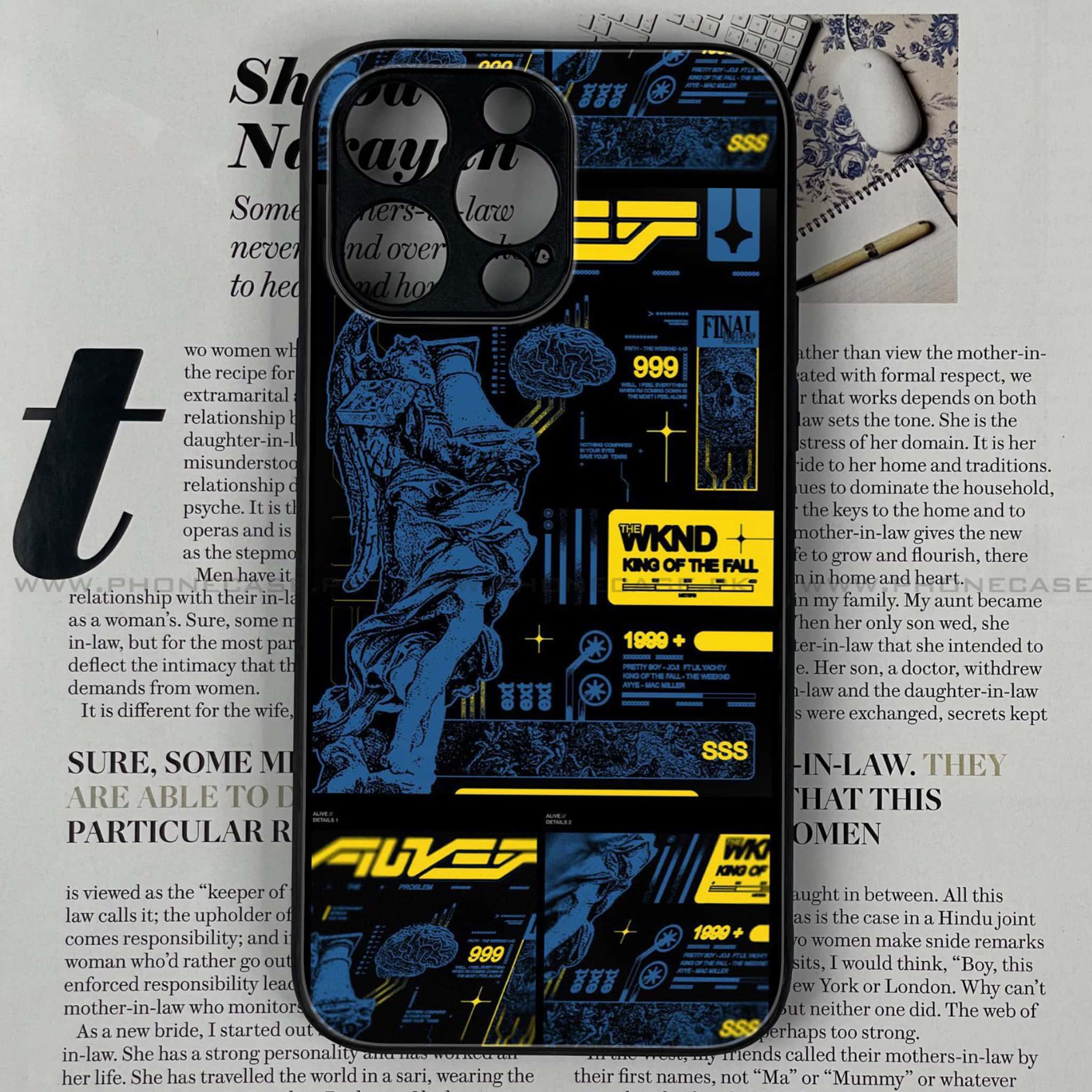 iPhone 14 Pro Max - Cybernetic Warrior Series - Premium Metal Printed soft Bumper shock Proof Case