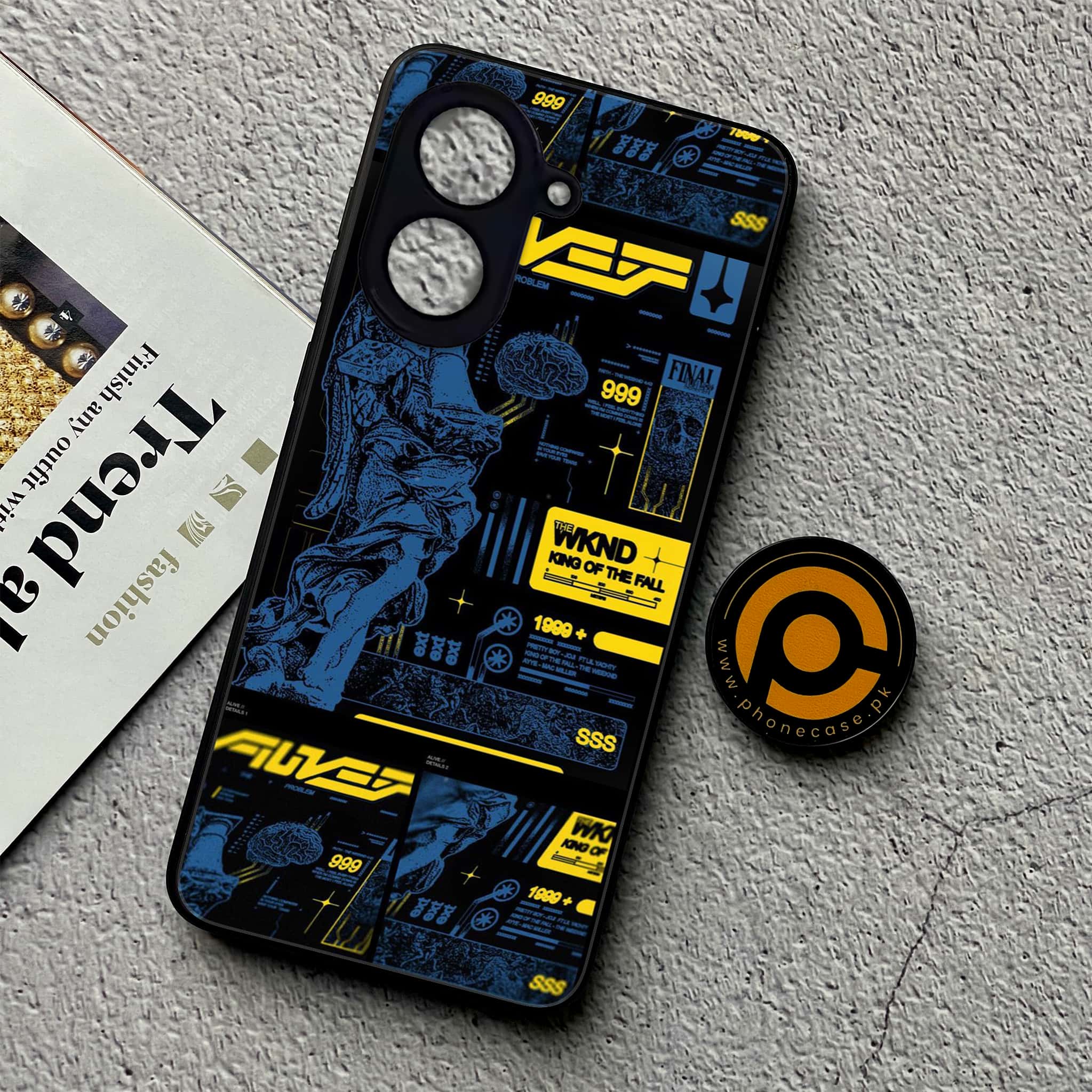 Xiaomi Redmi A5 - Cybernetic Warrior Series - Premium Metal Printed soft Bumper shock Proof Case