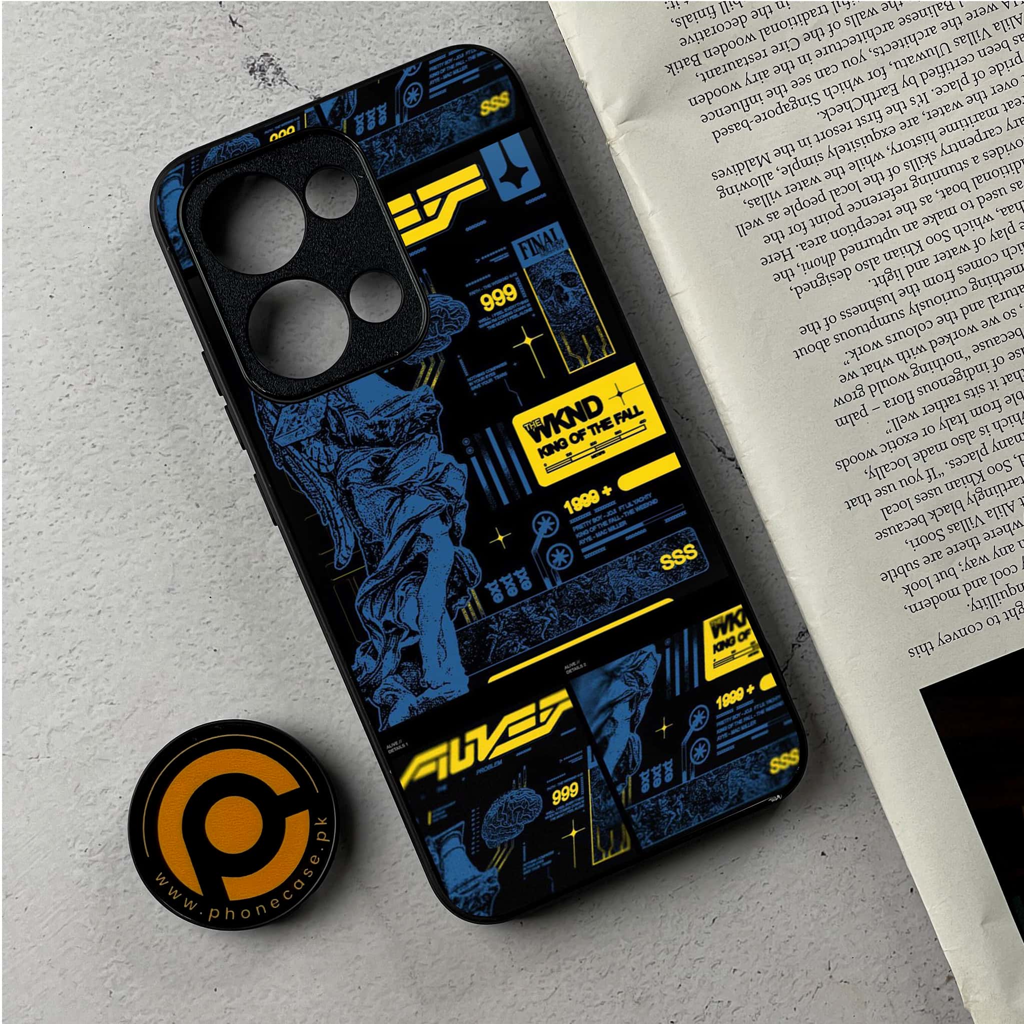 Oppo Reno 13 - Cybernetic Warrior Series - Premium Metal Printed Soft Bumper Shockproof Case