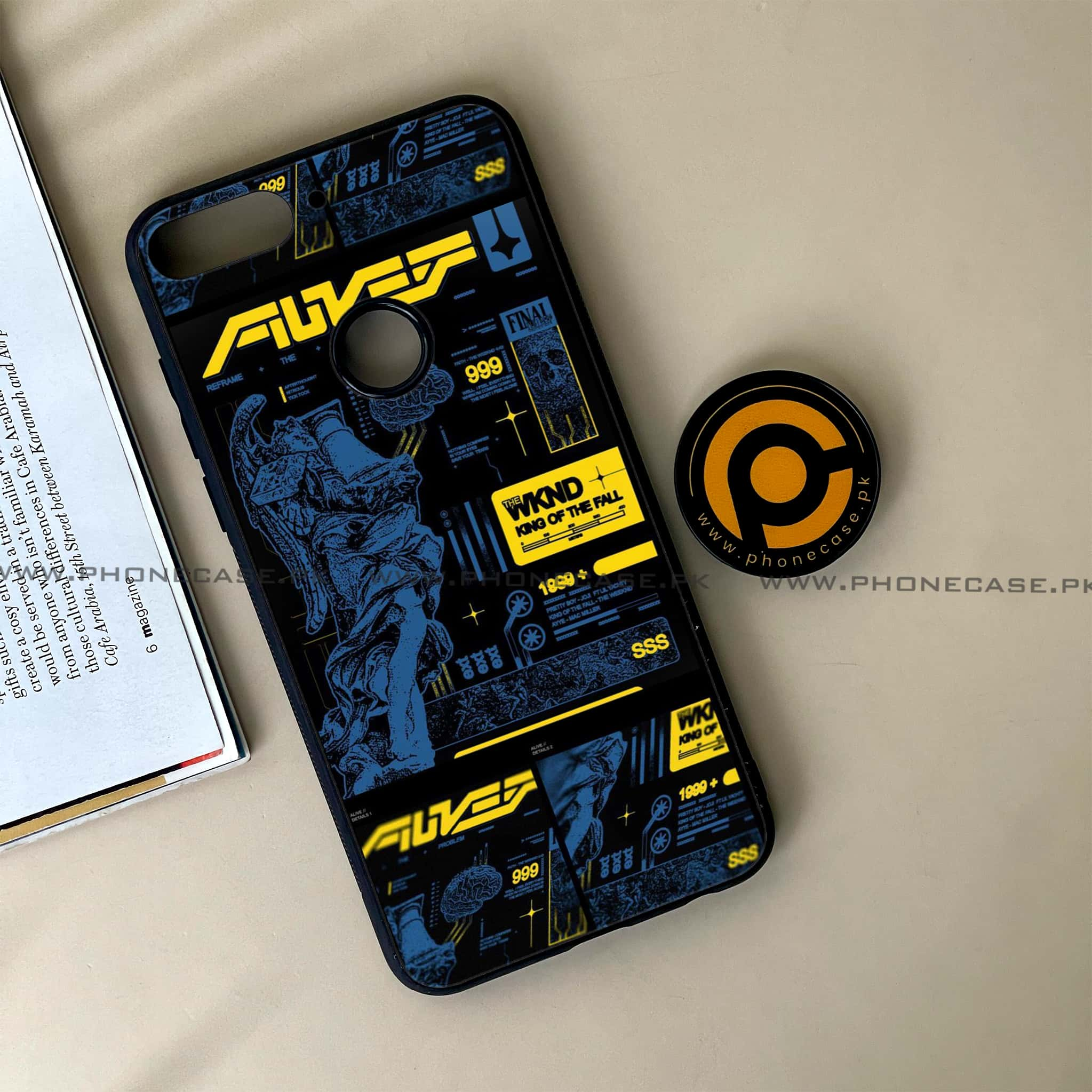 Huawei Y7 Prime (2018) - Cybernetic Warrior Series - Premium Printed Glass soft Bumper shock Proof Case