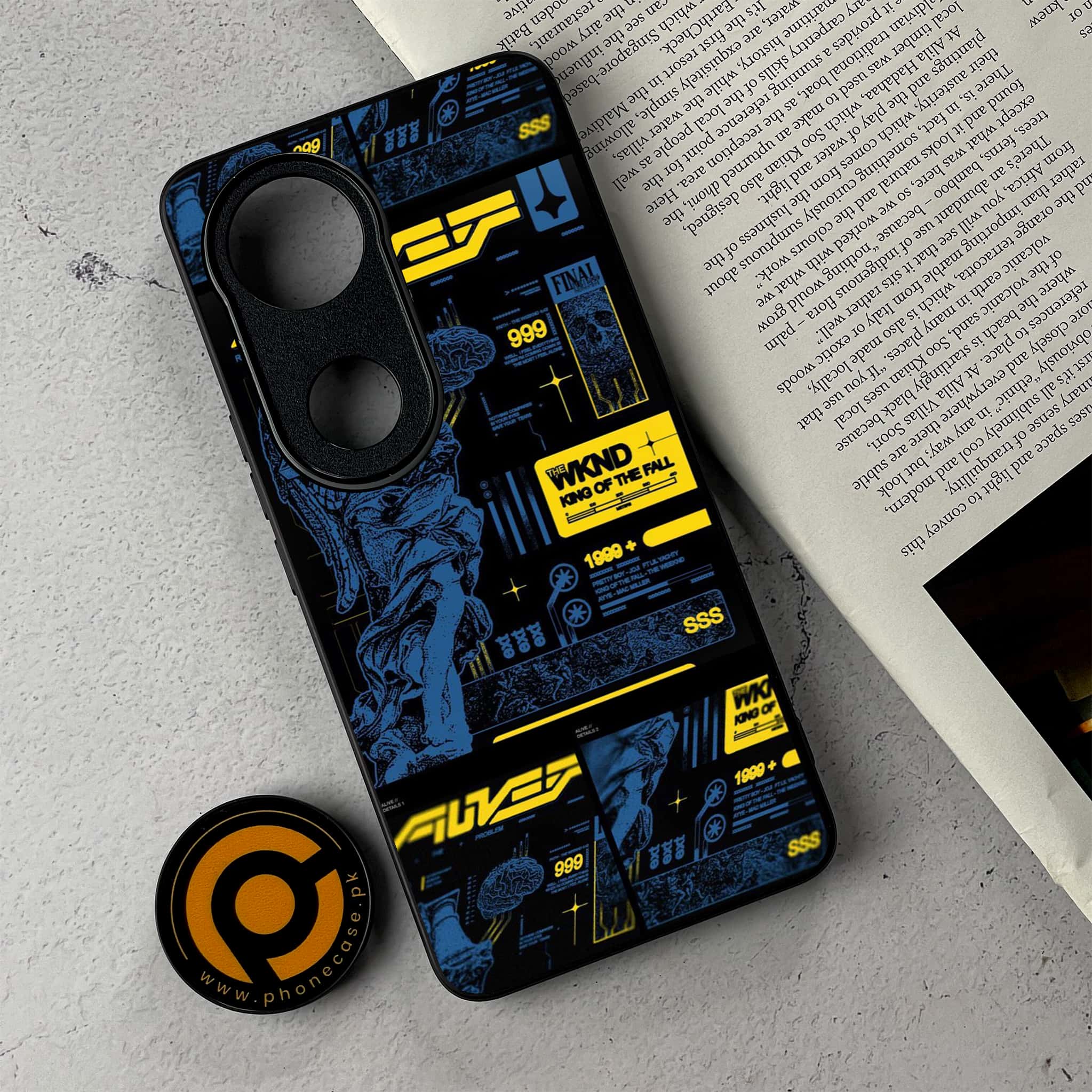 Vivo V50 - Cybernetic Warrior Series - Premium Metal Printed Soft Bumper Shockproof Case