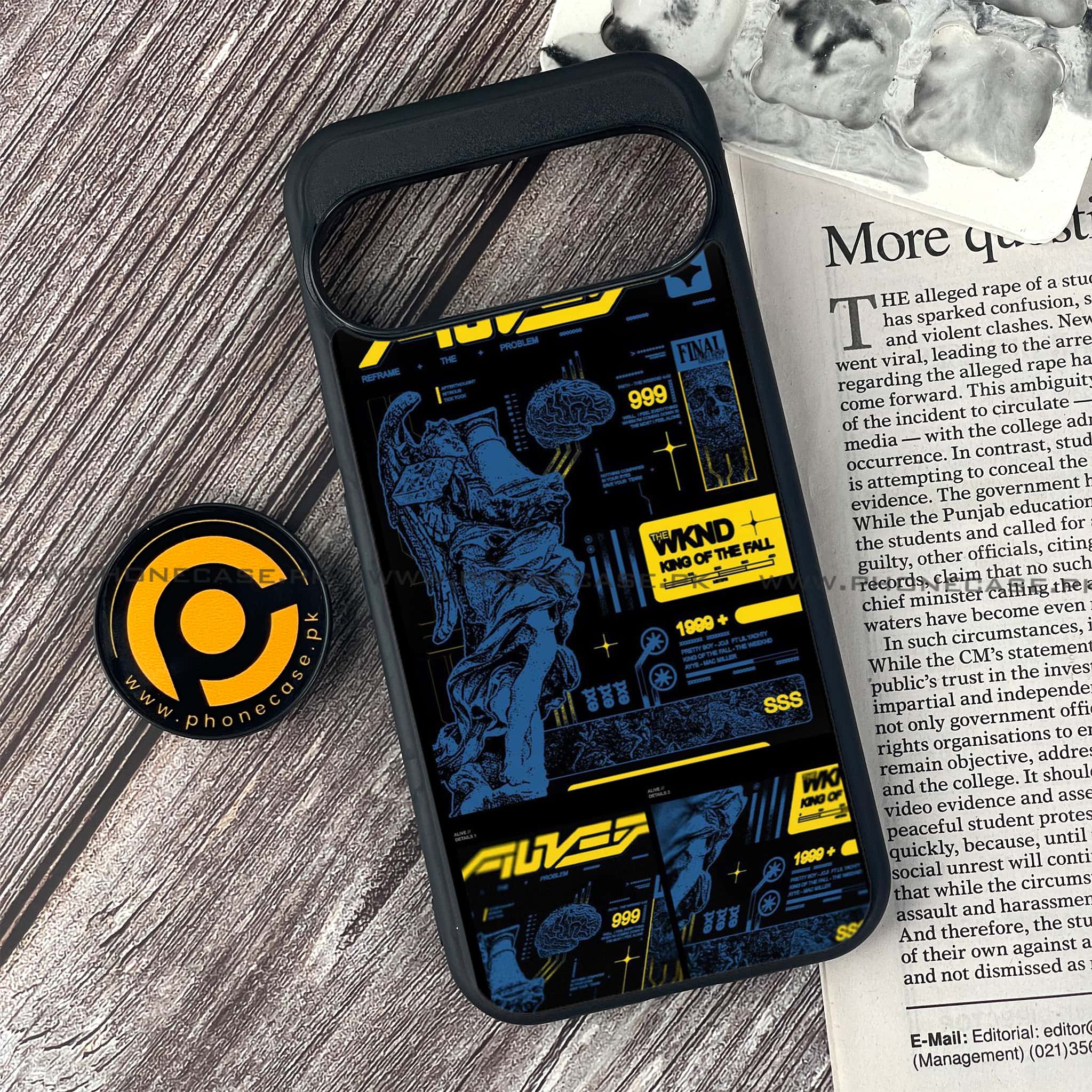 Google Pixel 9 Pro - Cybernetic Warrior Series - Premium Metal Printed soft Bumper Shock Proof Case