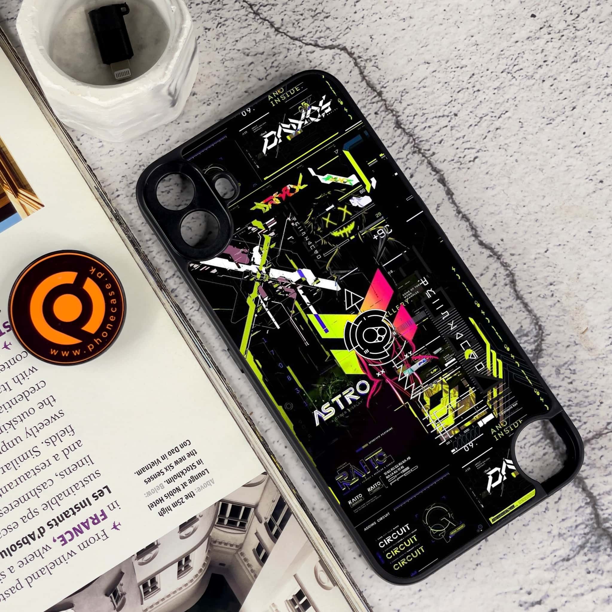 Nothing CMF Phone 1 - Cybernetic Warrior Series - Premium Metal Printed soft Bumper Shock Proof Case