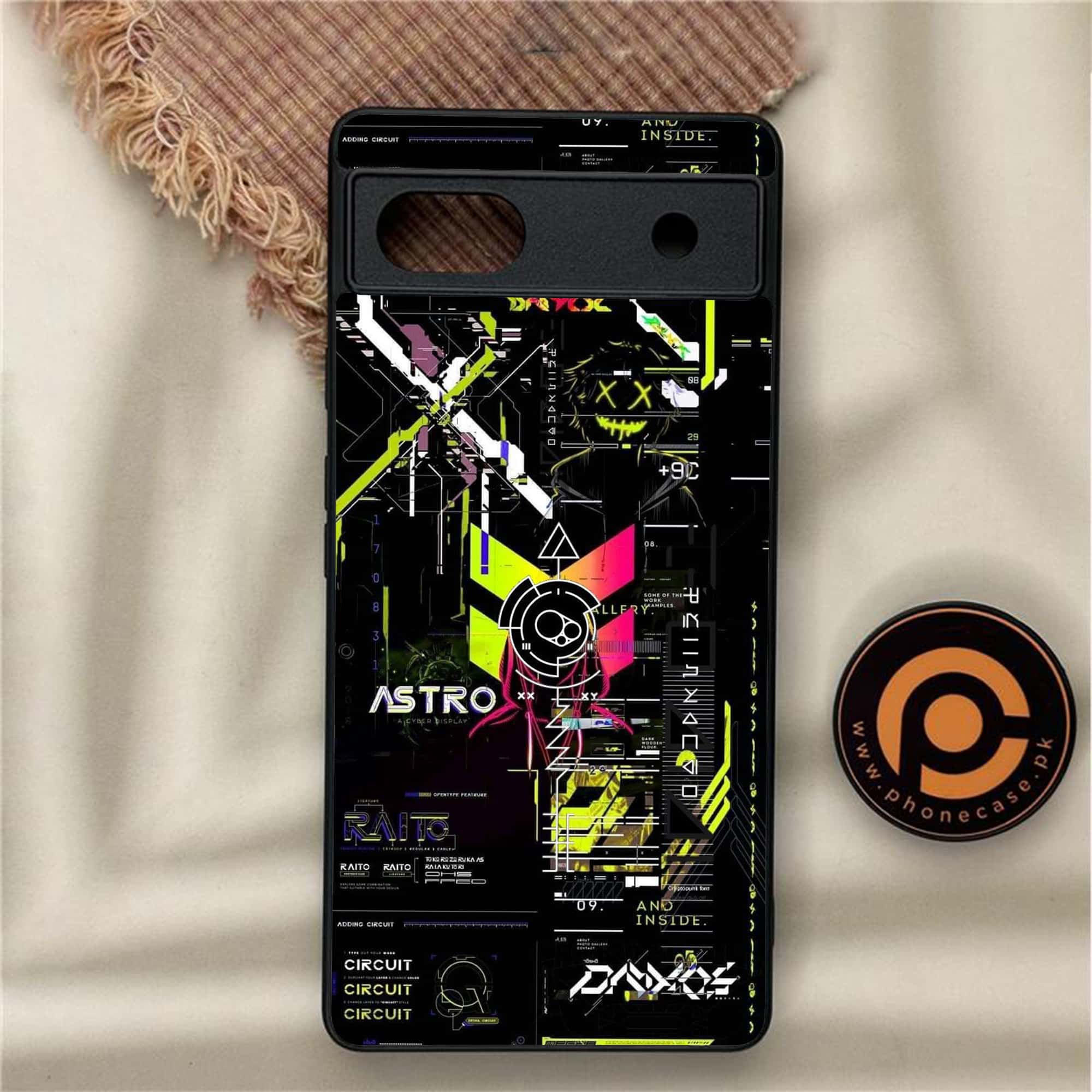 Google Pixel 6A - Cybernetic Warrior Series - Premium Metal Printed soft Bumper Shock Proof Case