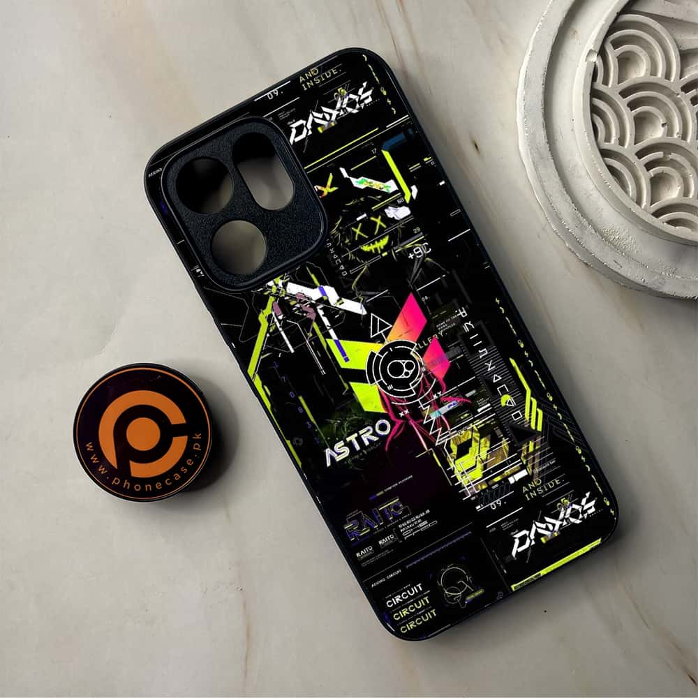 Oppo Reno 14F - Cybernetic Warrior Series - Premium Metal Printed Soft Bumper Shockproof Case