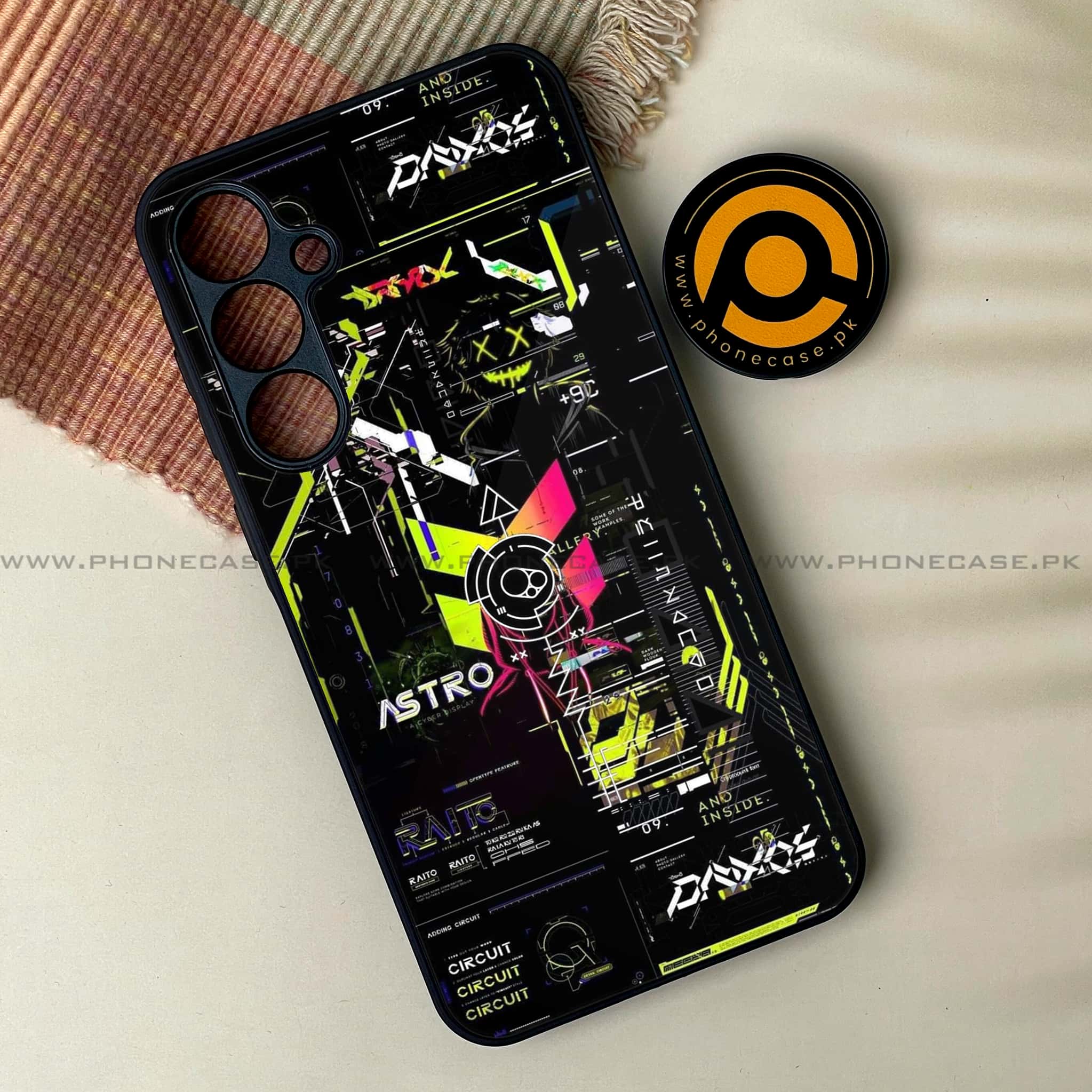 Samsung Galaxy A25 - Cybernetic Warrior Series - Premium Printed Glass soft Bumper shock Proof Case