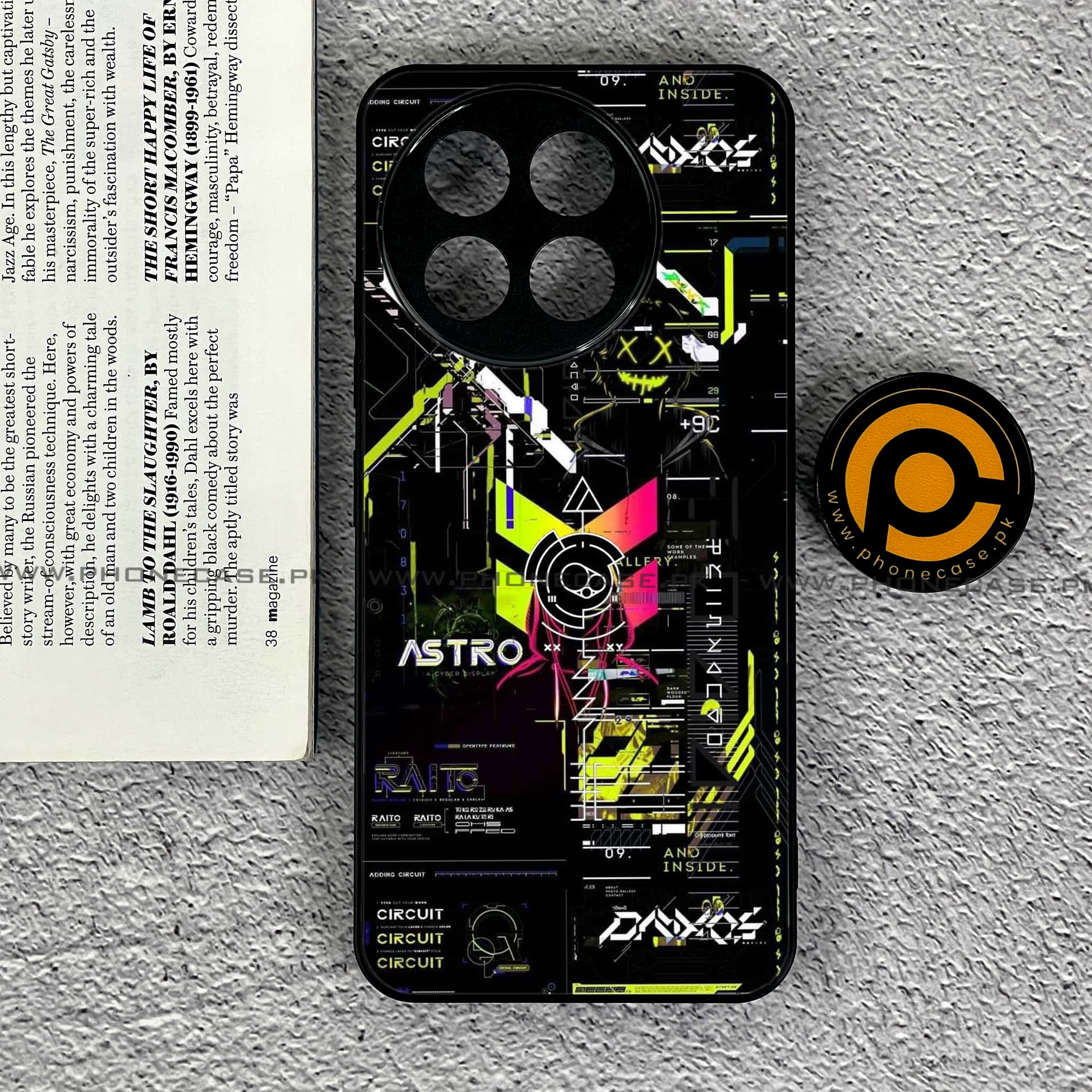 OnePlus 13R - Cybernetic Warrior Series - Premium Printed Glass soft Bumper shock Proof Case