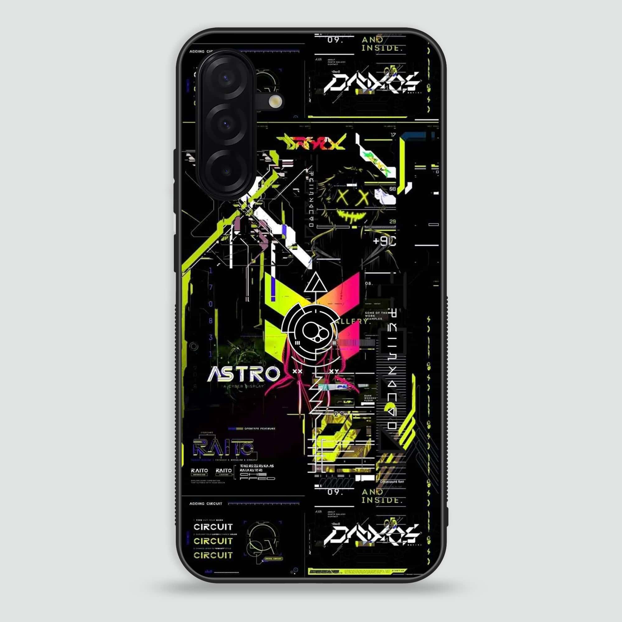 Samsung Galaxy A26 -   Cybernetic Warrior Series  - Premium Printed Glass soft Bumper shock Proof Case