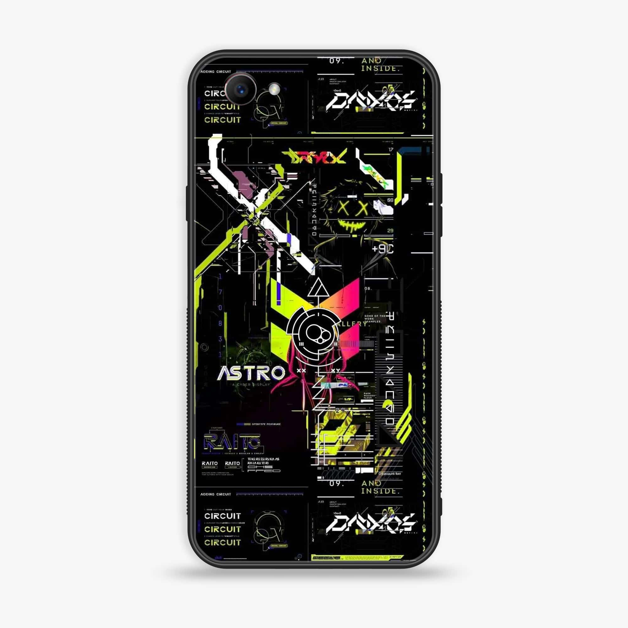 Oppo F7 Youth - Cybernetic Warrior Series - Premium Printed Glass soft Bumper shock Proof Case