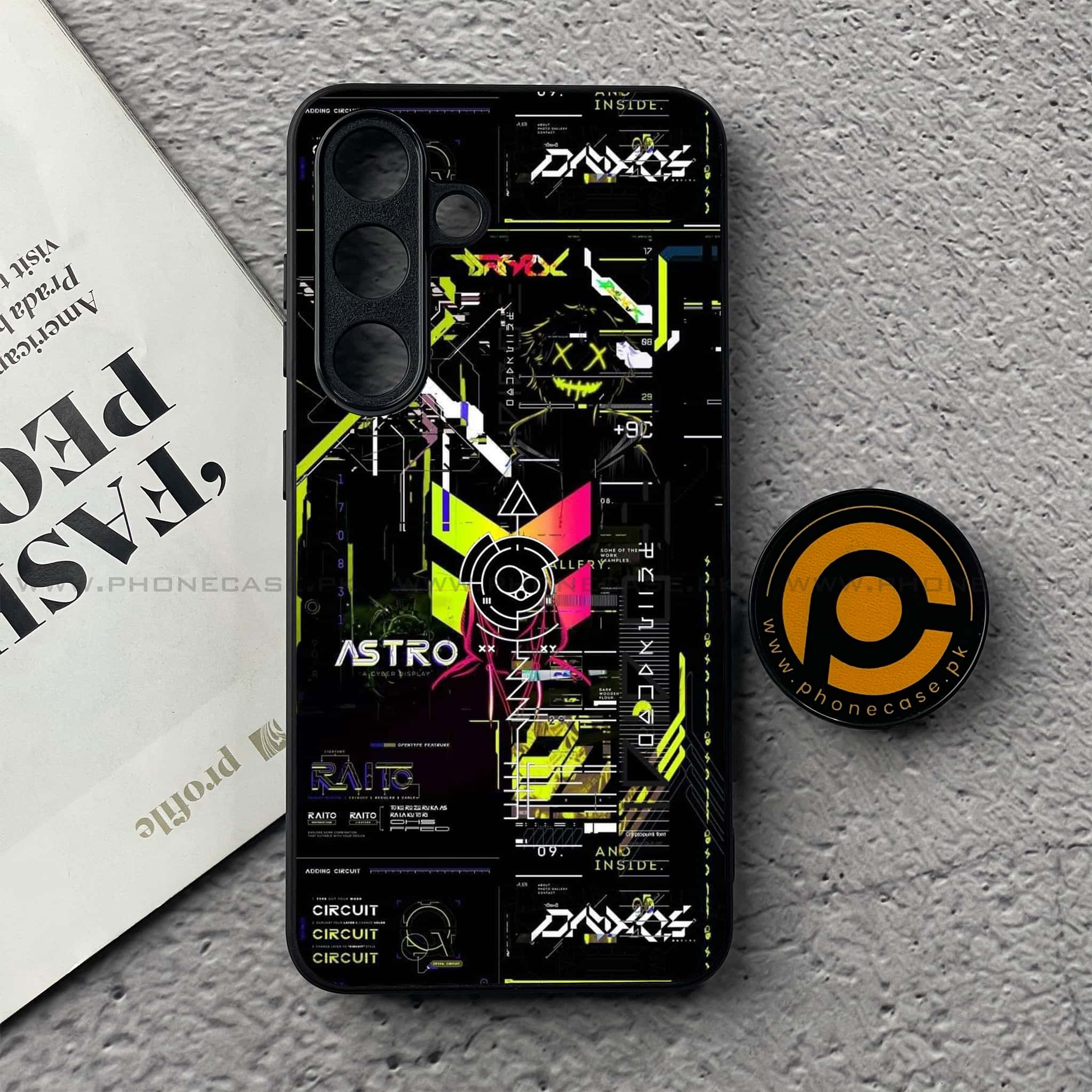 Samsung Galaxy S25 FE - Cybernetic Warrior Series - Premium Metal Printed soft Bumper shock Proof Case