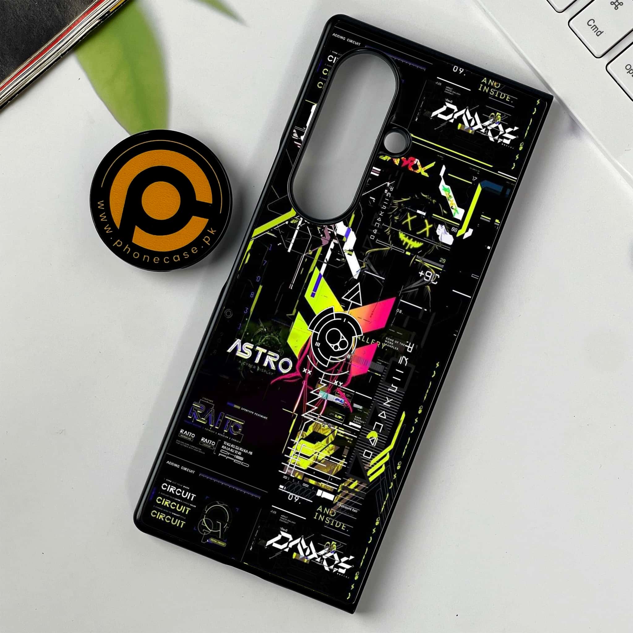 Samsung Galaxy Z Fold 7 - Cybernetic Warrior Series - Premium Metal Printed soft Bumper shock Proof Case