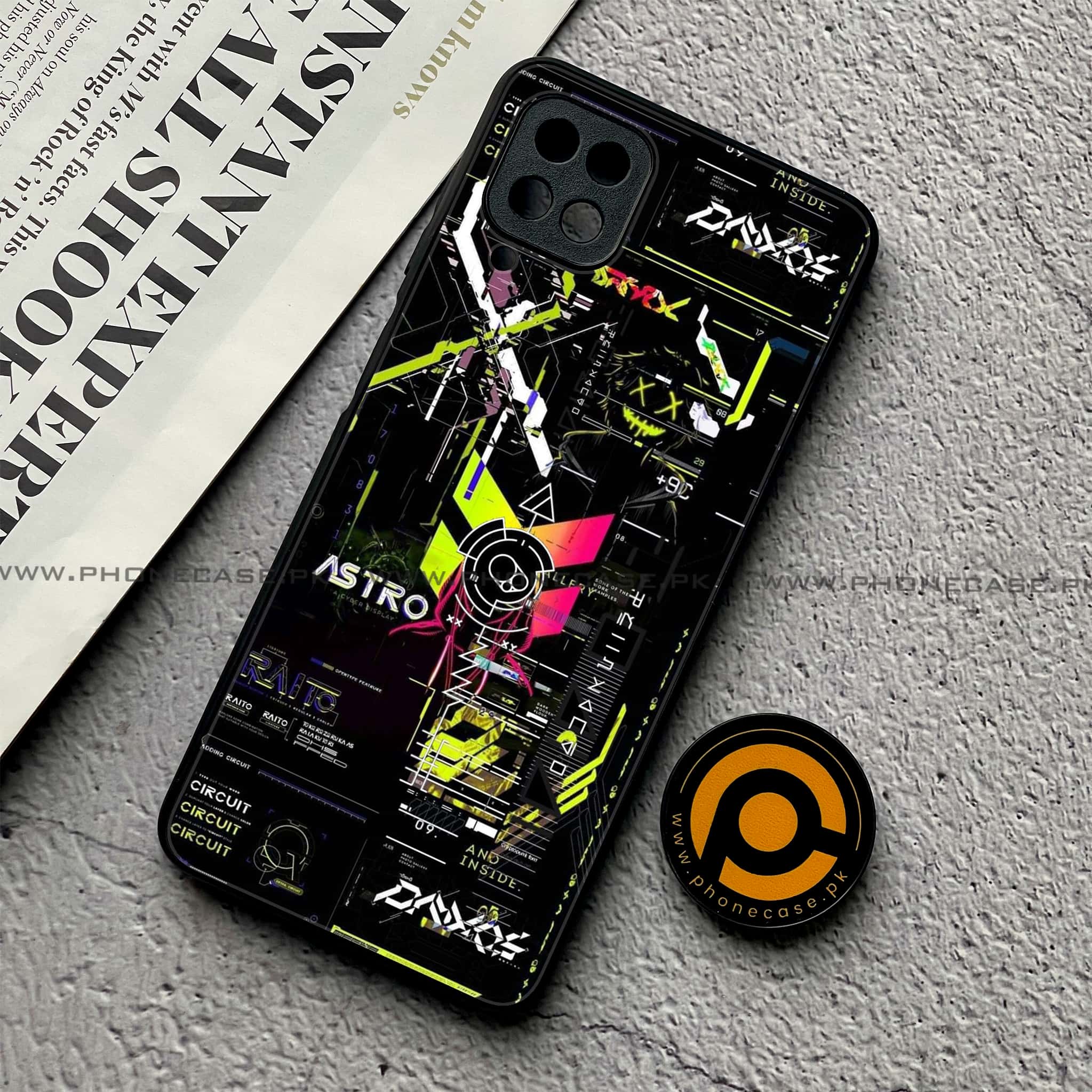 Samsung Galaxy A12 / A12 Nacho - Cybernetic Warrior Series - Premium Printed Glass soft Bumper shock Proof Case