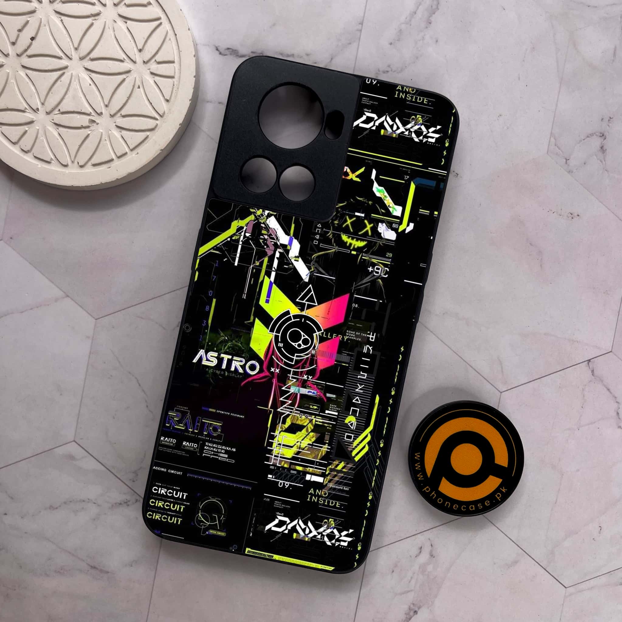 OnePlus 10R -   Cybernetic Warrior Series - Premium Metal Printed soft Bumper shock Proof Case