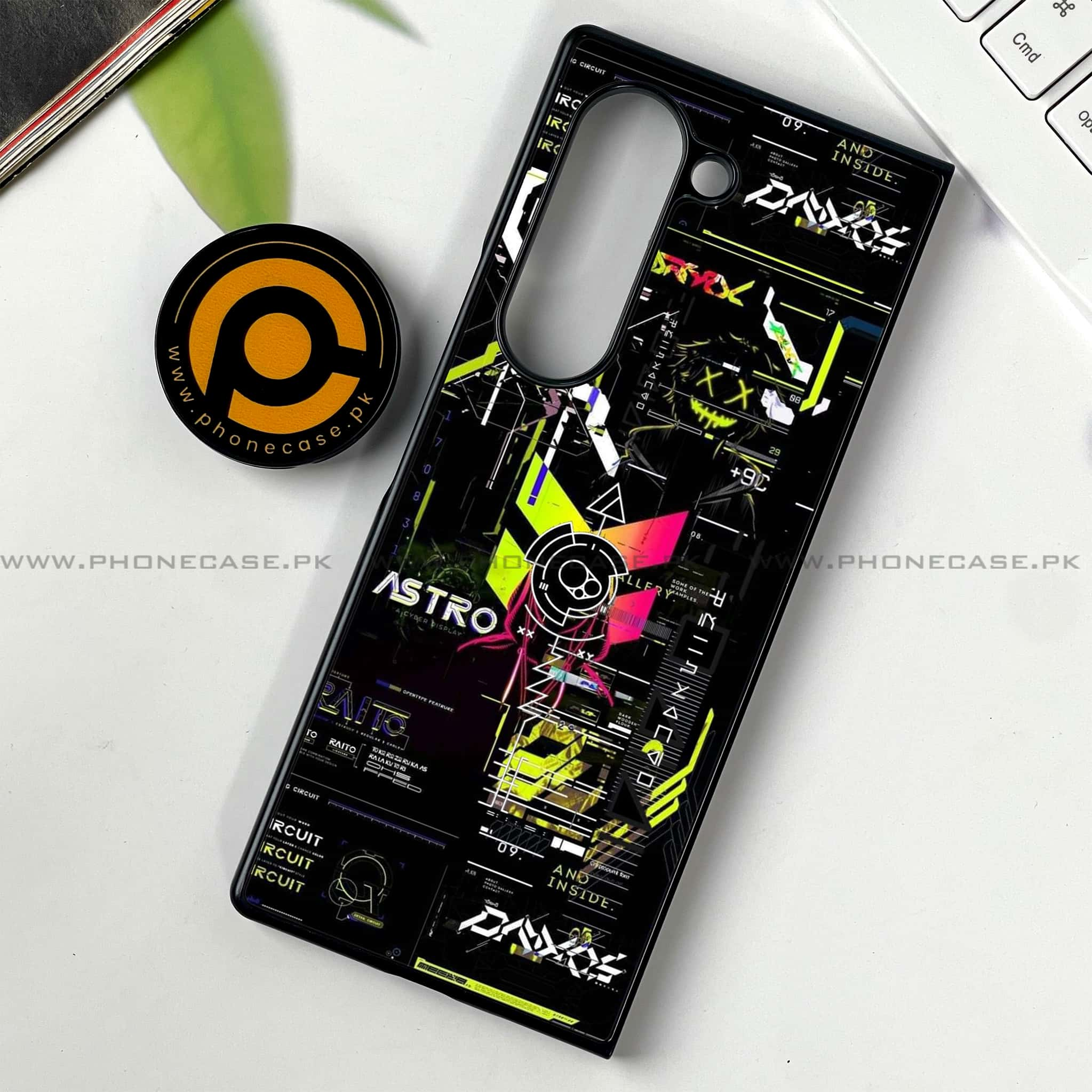 Samsung Galaxy Z Fold 6 - Cybernetic Warrior Series - Premium Printed Metal soft Bumper shock Proof Case