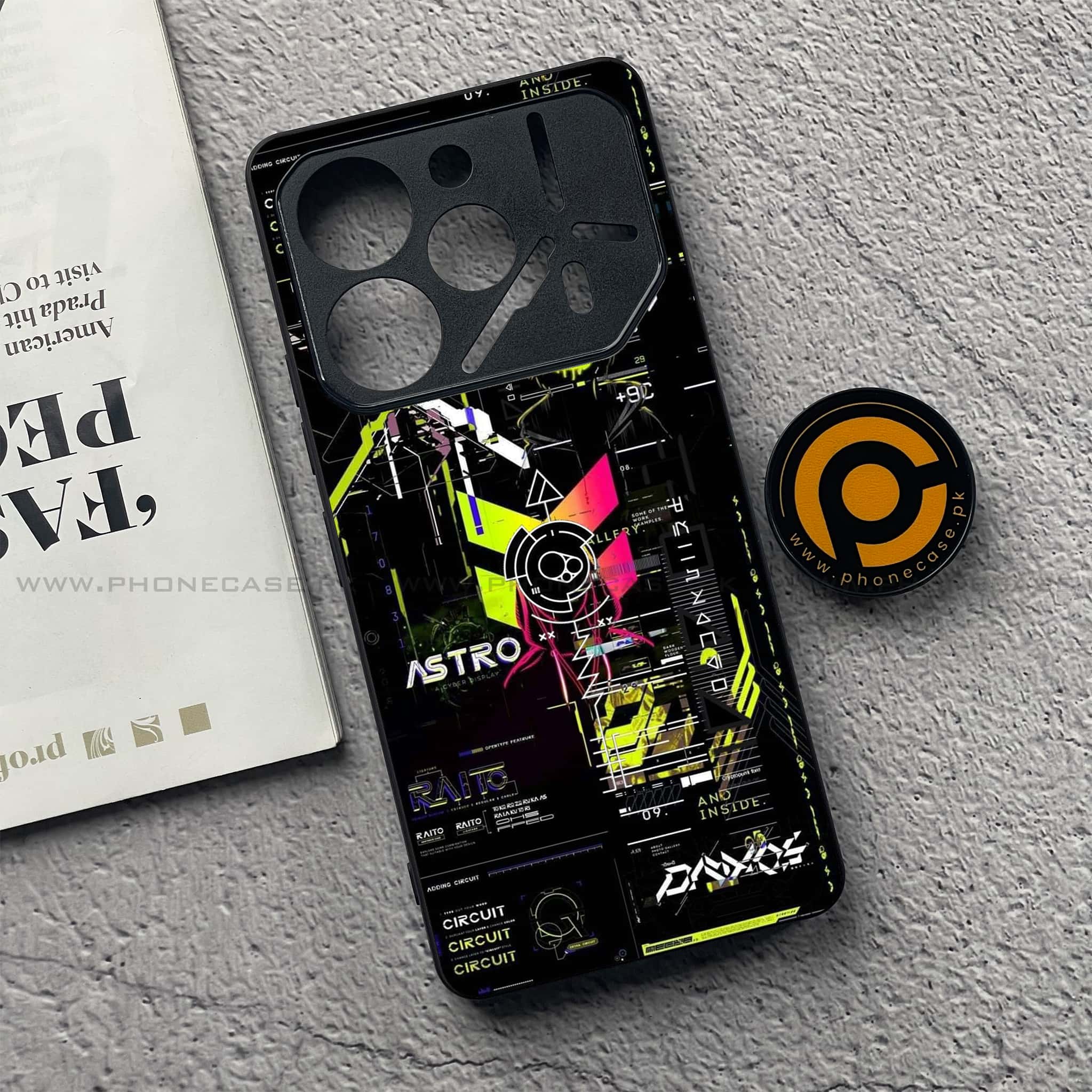 Tecno Pova 6 Pro - Cybernetic Warrior Series - Premium Printed Glass soft Bumper shock Proof Case