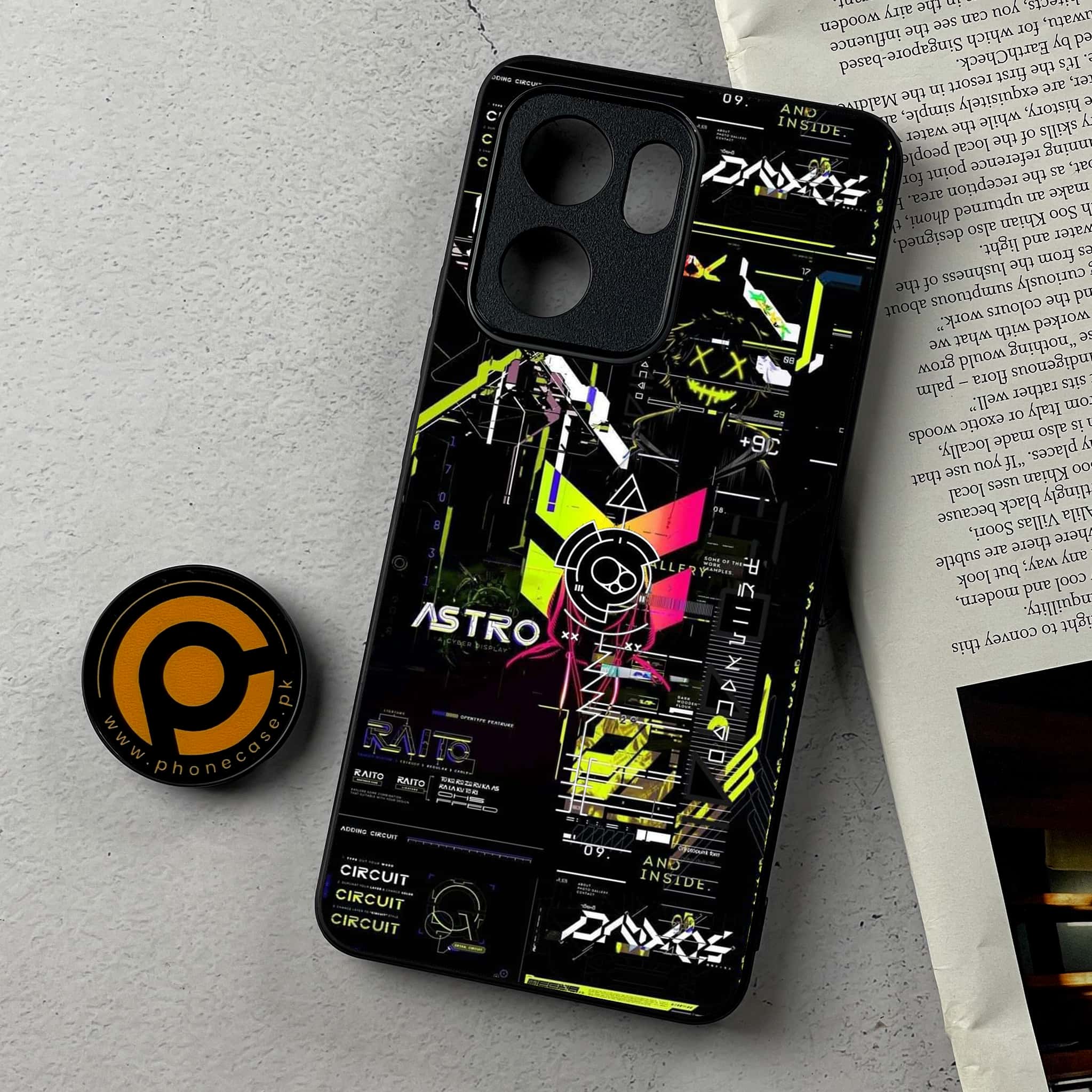 Oppo Reno 13F - Cybernetic Warrior Series - Premium Metal Printed Soft Bumper Shockproof Case