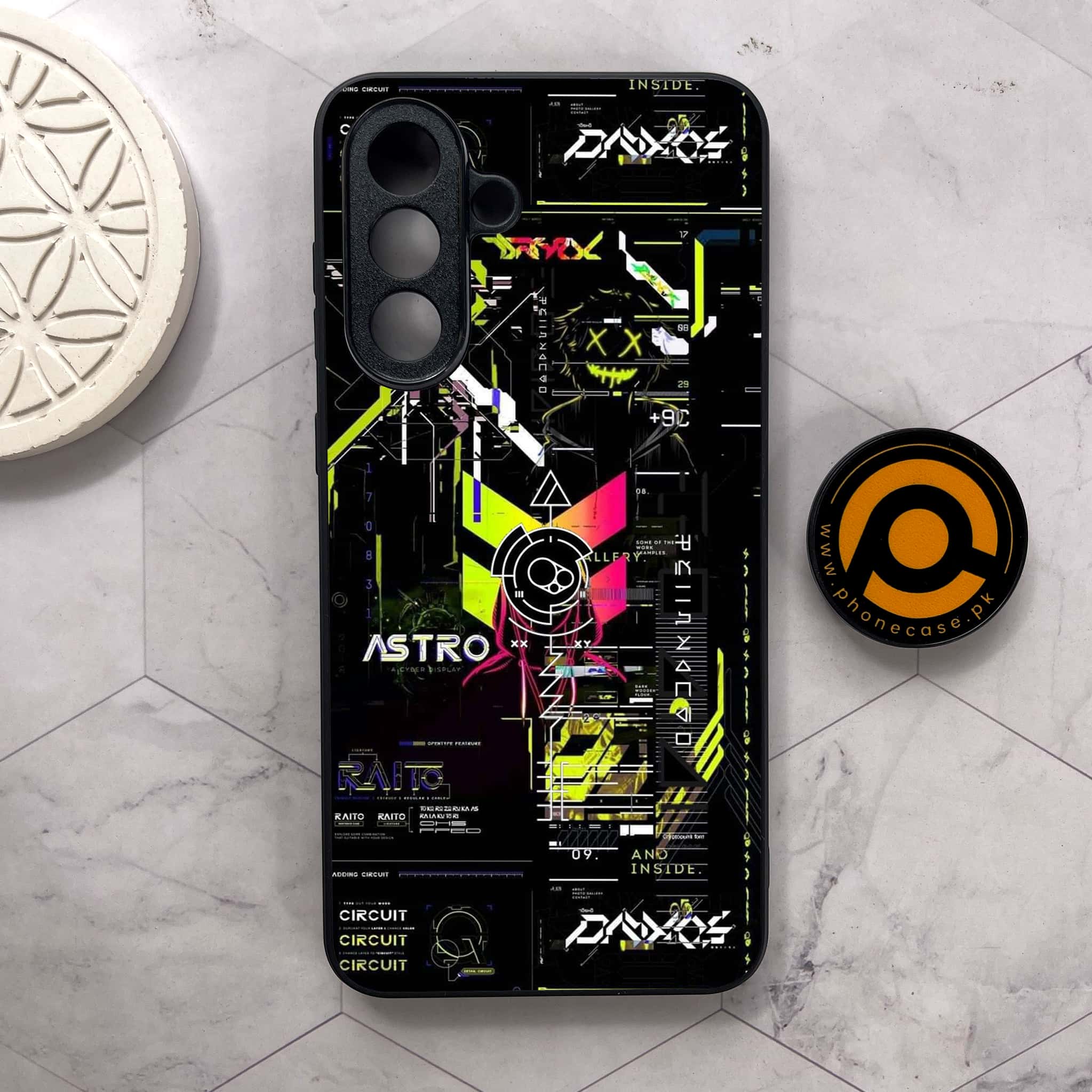 Samsung Galaxy A26 5G -   Cybernetic Warrior Series  - Premium Metal Printed soft Bumper shock Proof Case