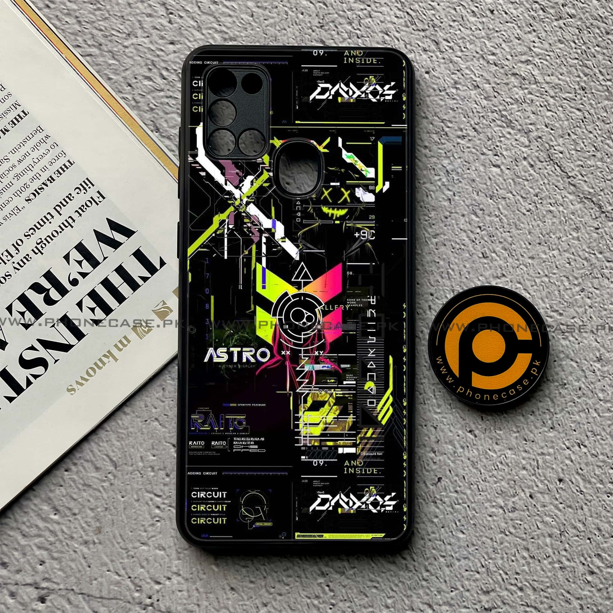 Samsung Galaxy A21s - Cybernetic Warrior Series - Premium Printed Glass soft Bumper shock Proof Case