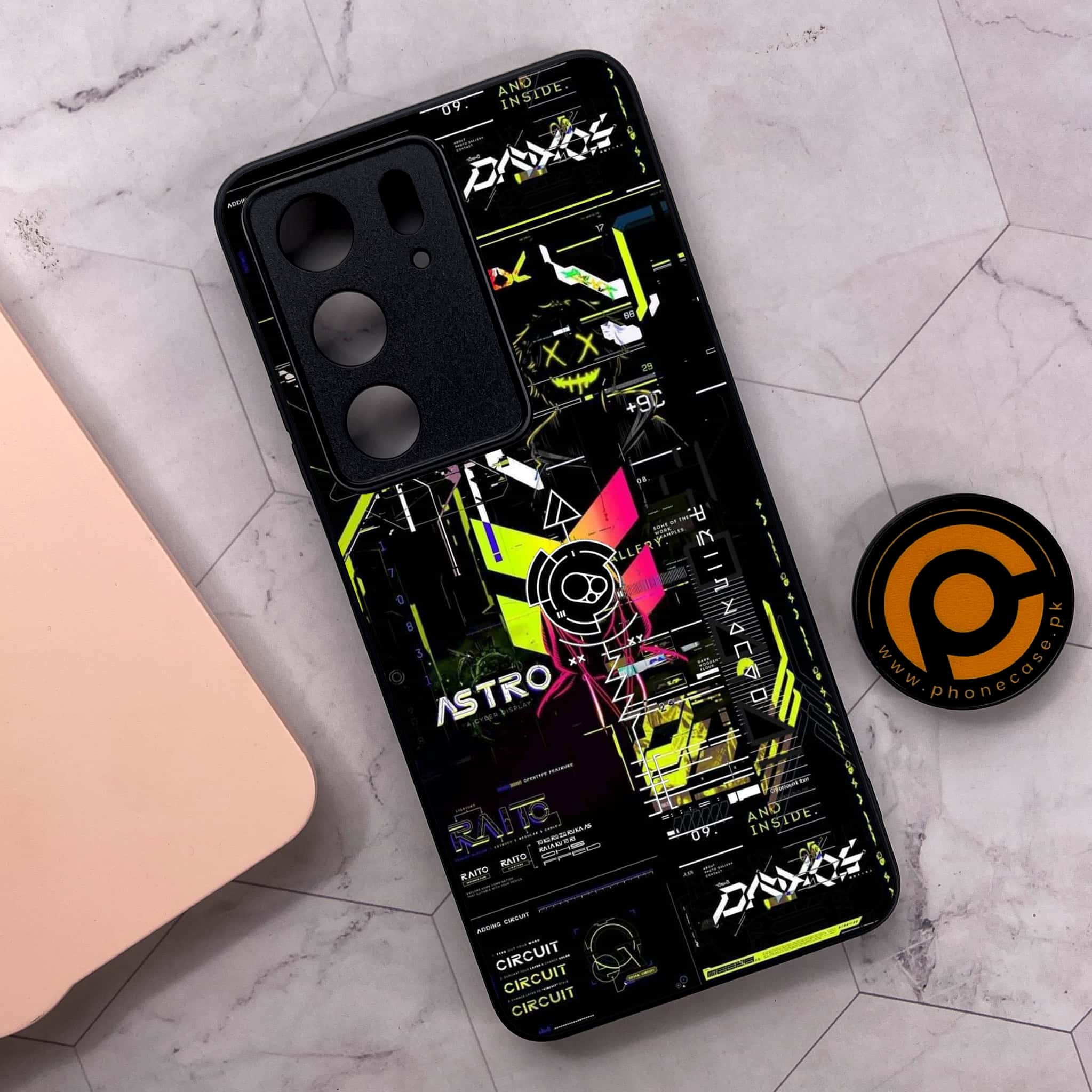 Realme C75x 4G - Cybernetic Warrior Series - Premium Metal Printed soft Bumper shock Proof Case