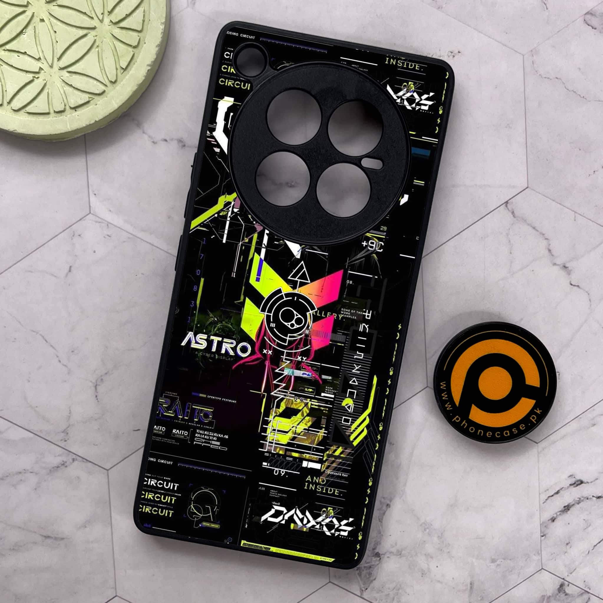 Infinix Zero 40 5G - Cybernetic Warrior Series - Premium Metal Printed soft Bumper shock Proof Case
