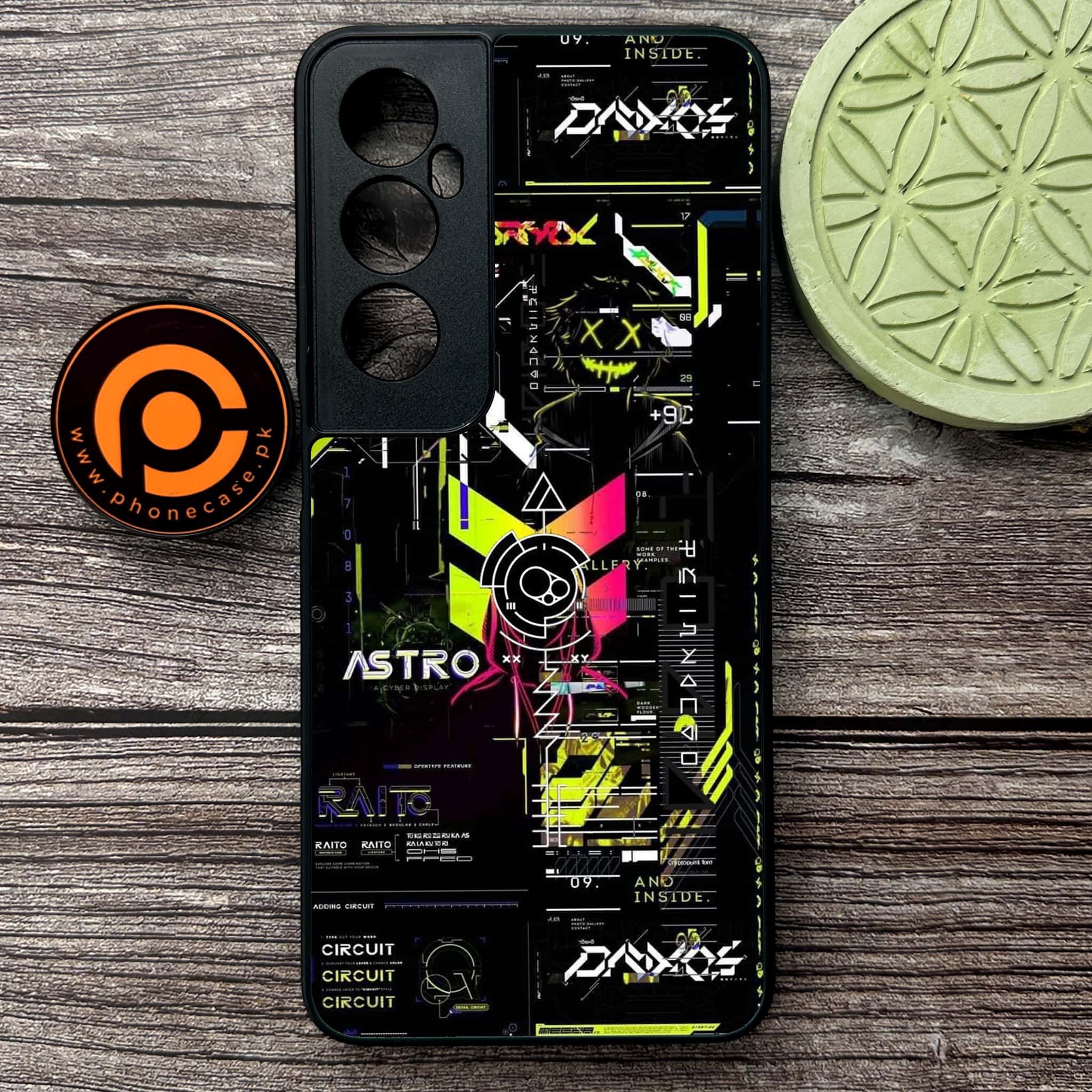 Realme C65  - Cybernetic Warrior Series - Premium Metal Printed soft Bumper shock Proof Case