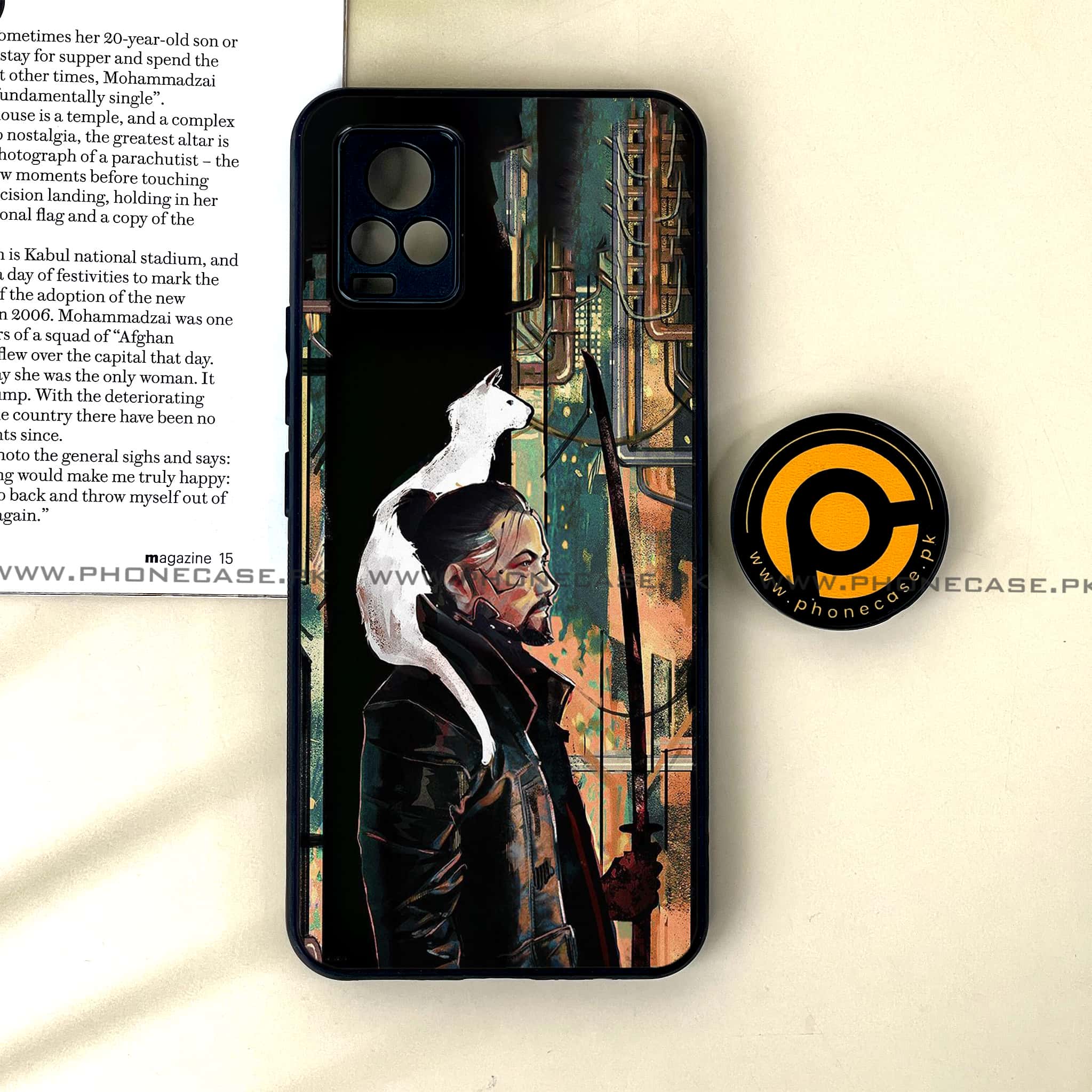 Vivo V20 - Cybernetic Warrior Series - Premium Printed Glass soft Bumper shock Proof Case