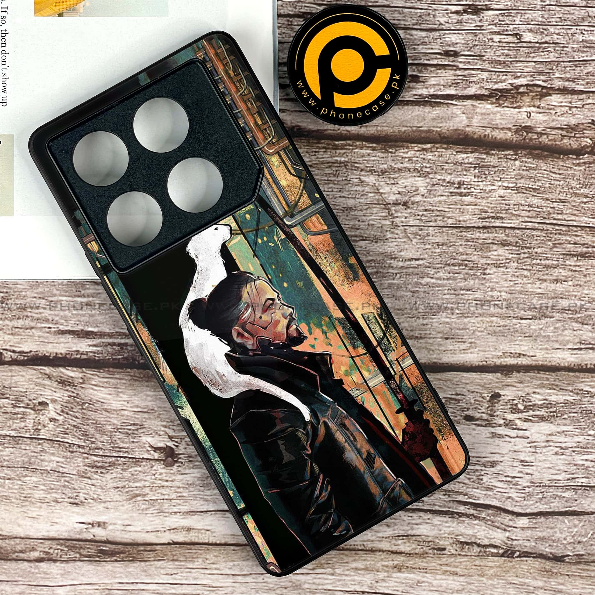 Infinix GT 20 Pro - Cybernetic Warrior Series - Premium Printed Glass soft Bumper shock Proof Case