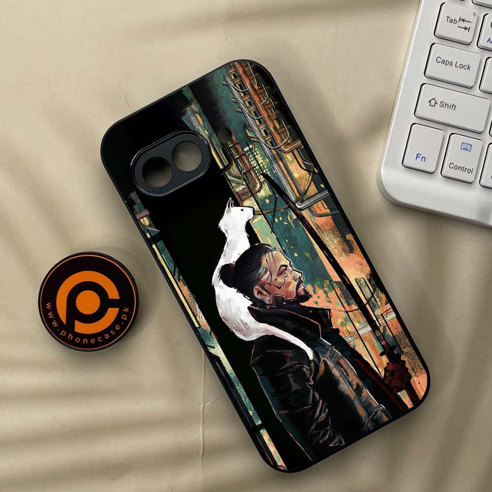 Google Pixel 9a - Cybernetic Warrior Series - Premium Metal Printed soft Bumper Shock Proof Case