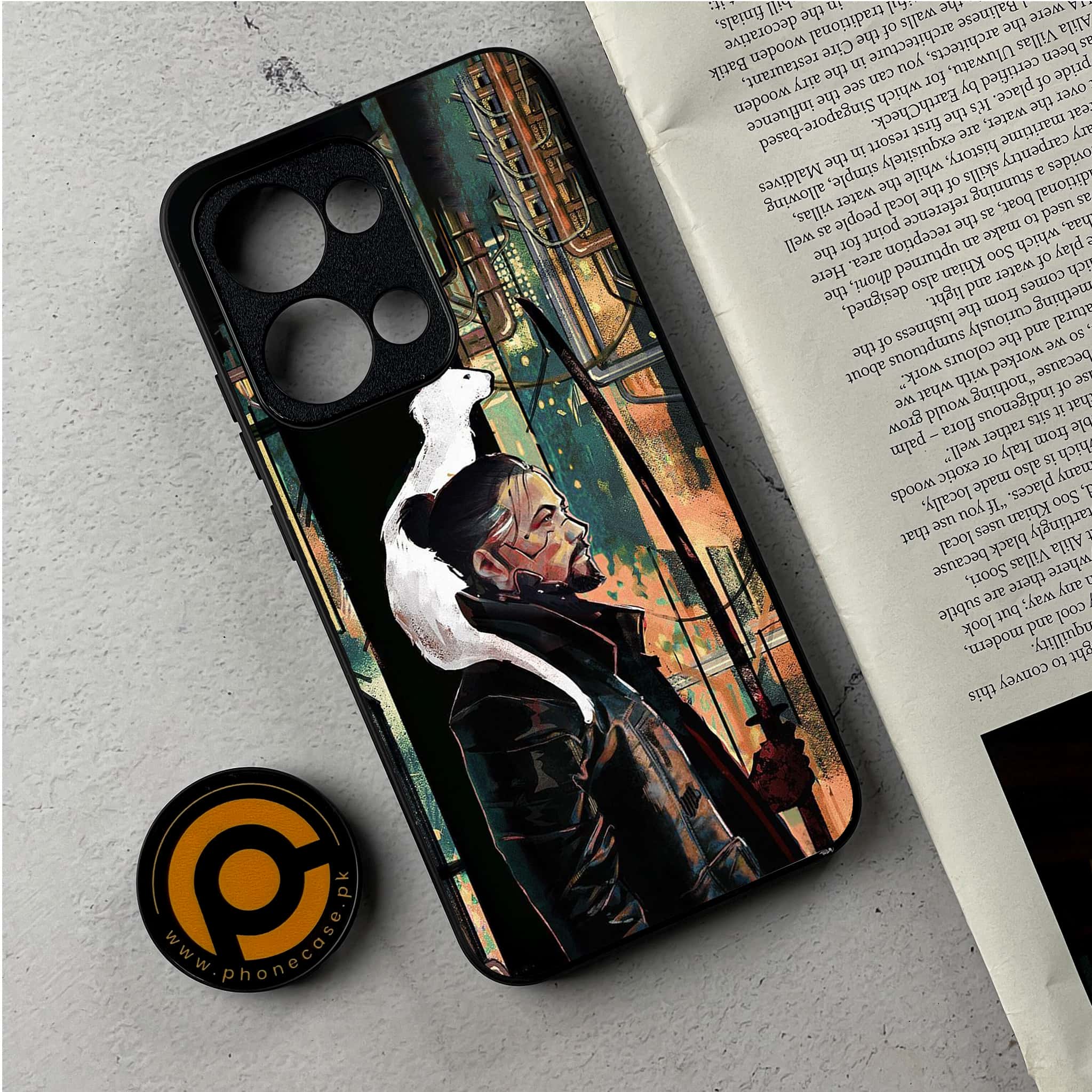 Oppo Reno 13 - Cybernetic Warrior Series - Premium Metal Printed Soft Bumper Shockproof Case