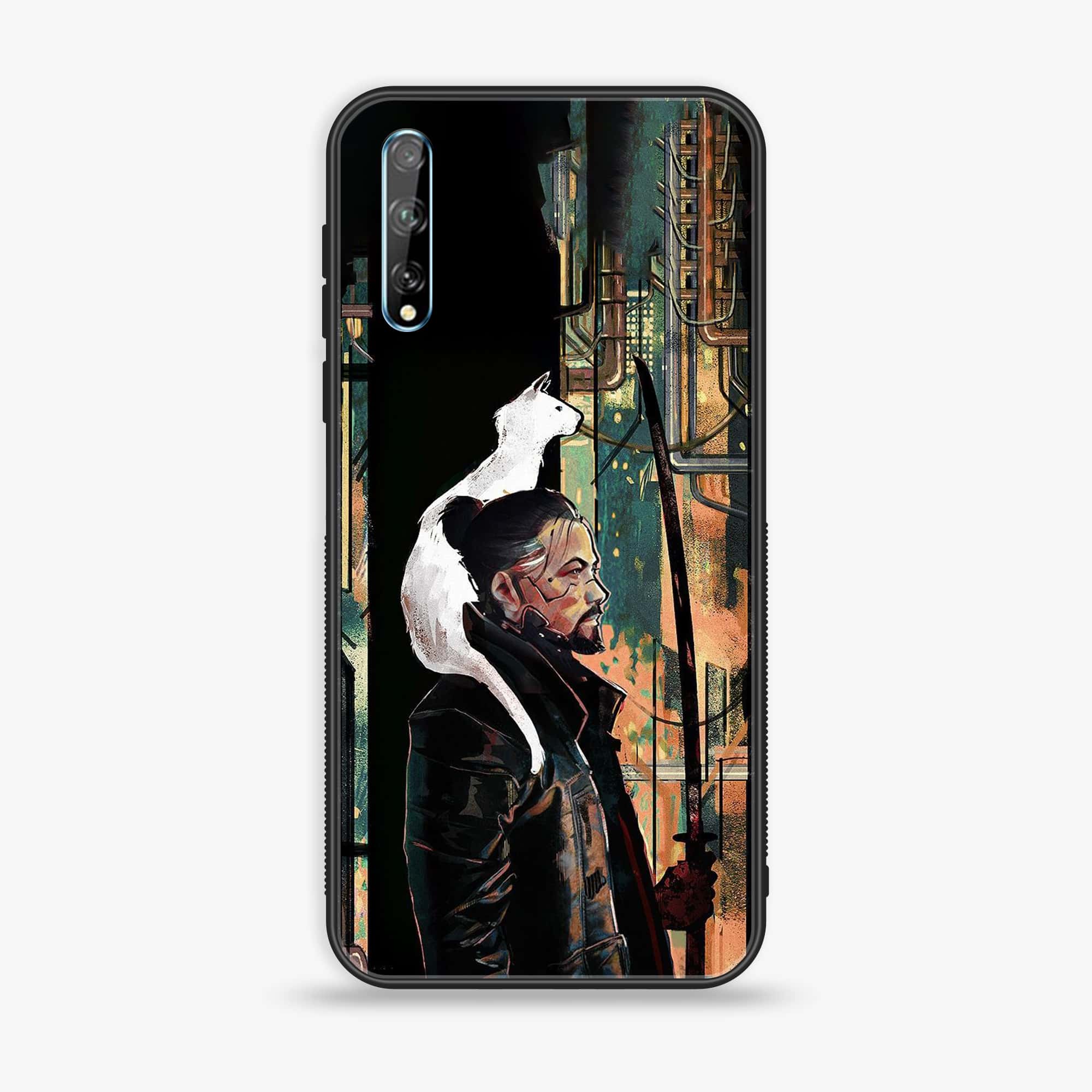 Huawei Y8p - Cybernetic Warrior Series - Premium Printed Glass soft Bumper shock Proof Case