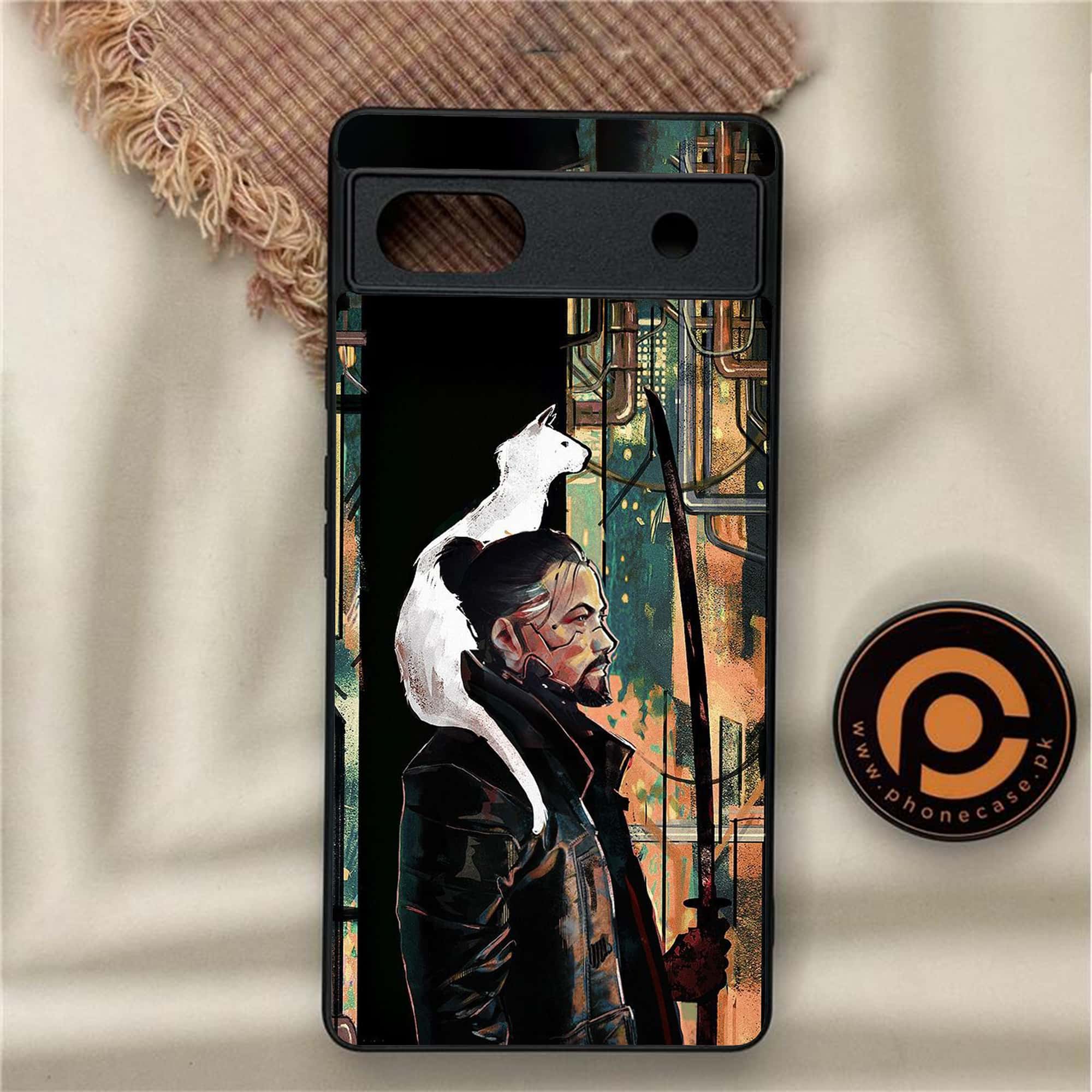 Google Pixel 6A - Cybernetic Warrior Series - Premium Metal Printed soft Bumper Shock Proof Case