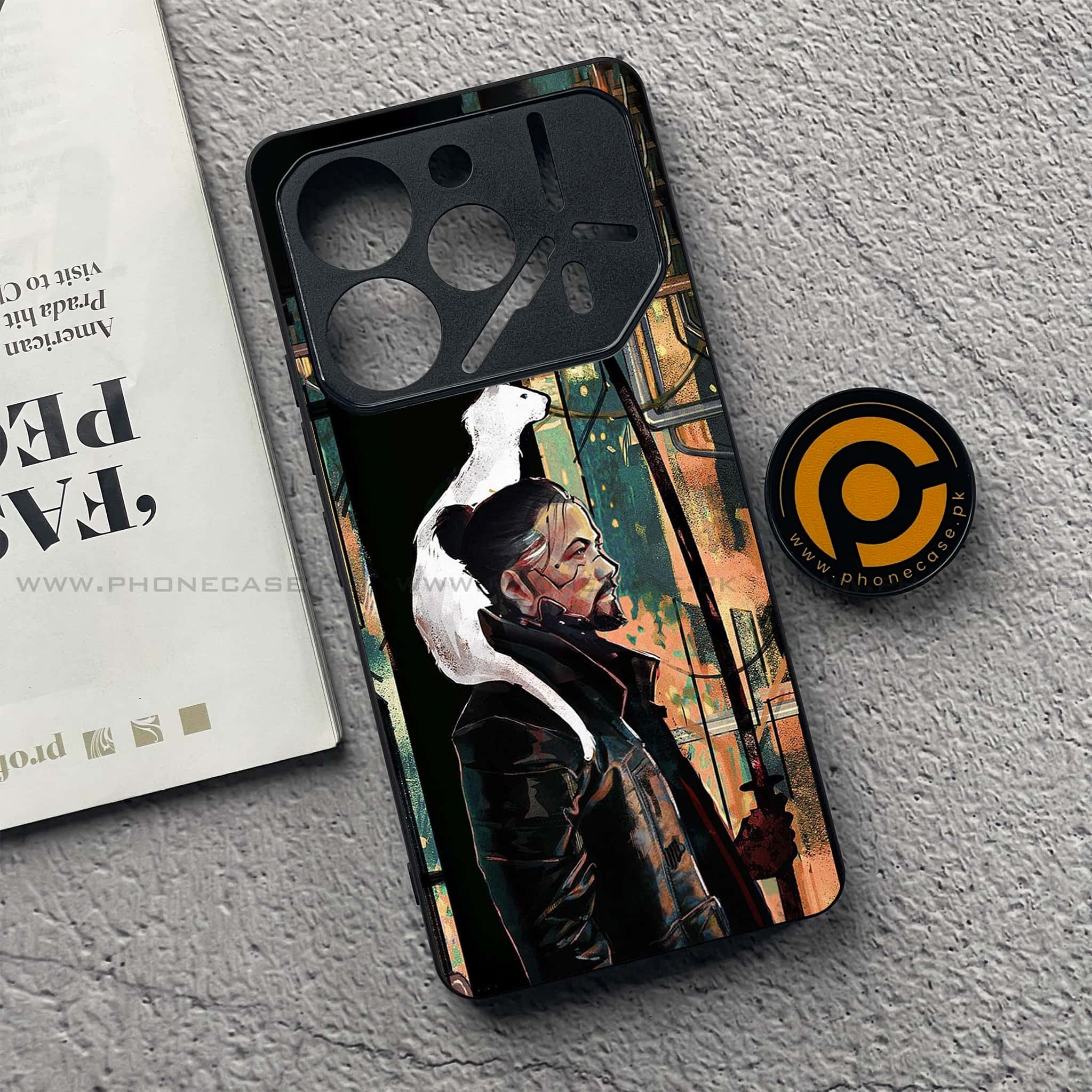 Tecno Pova 6 Pro - Cybernetic Warrior Series - Premium Printed Glass soft Bumper shock Proof Case