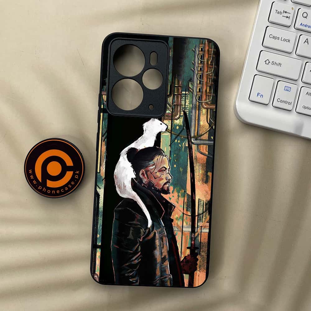 Realme 14 5G - Cybernetic Warrior Series - Premium Metal Printed soft Bumper Shock Proof Case